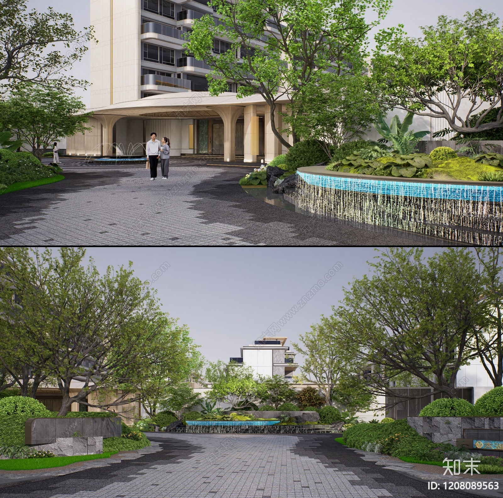 现代示范区景观下载【ID:1208089563】