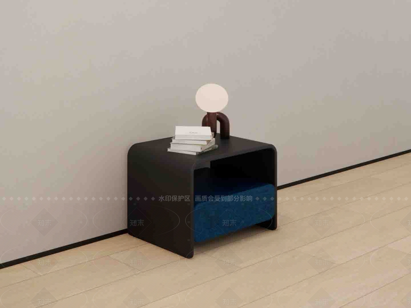 复古轻奢床头柜SU模型下载【ID:1208092706】