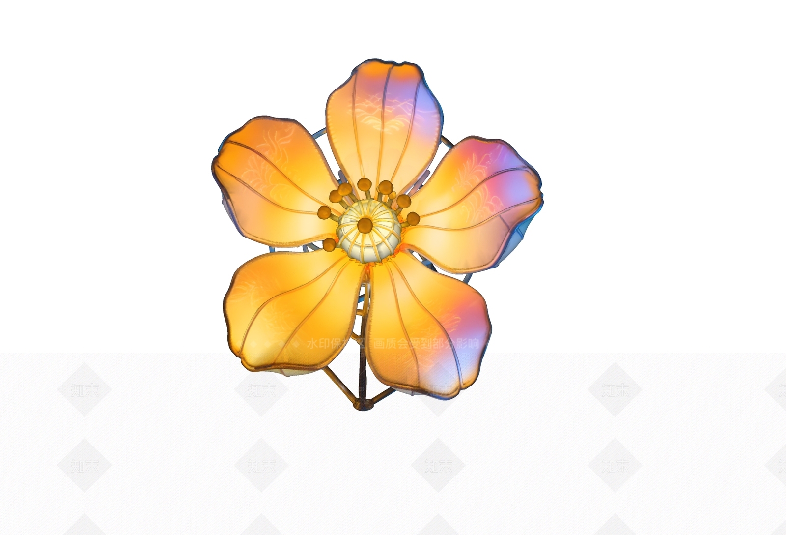 现代新中式景观灯SU模型下载【ID:1208109506】