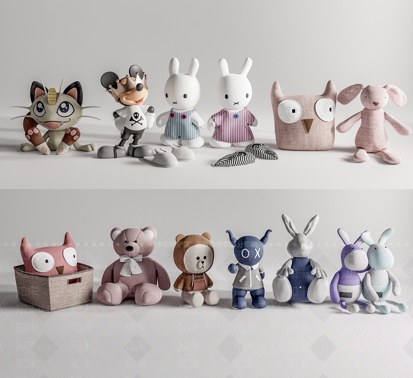 现代儿童房玩具SU模型下载【ID:1208139637】