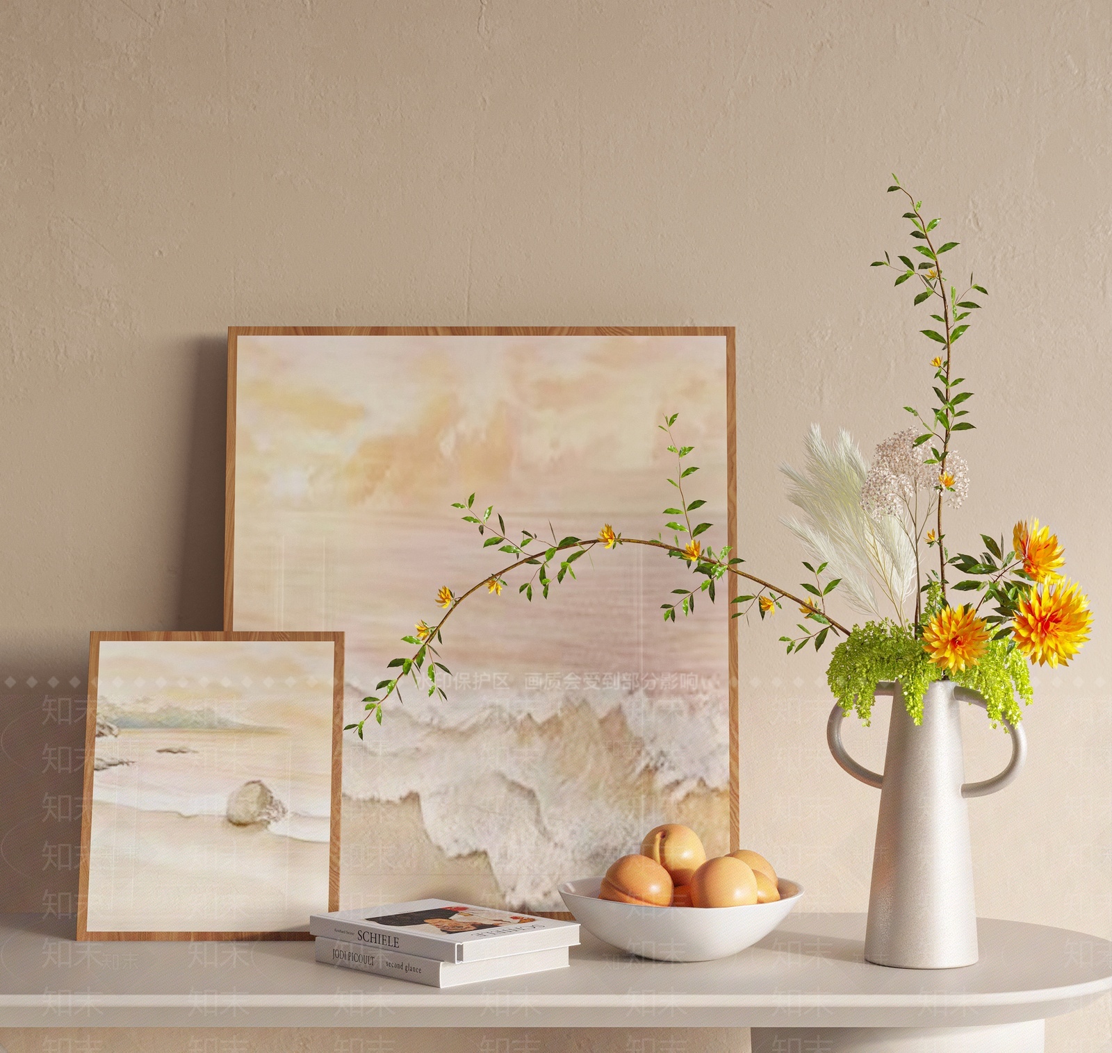 现代饰品摆件组合3D模型下载【ID:1208167268】