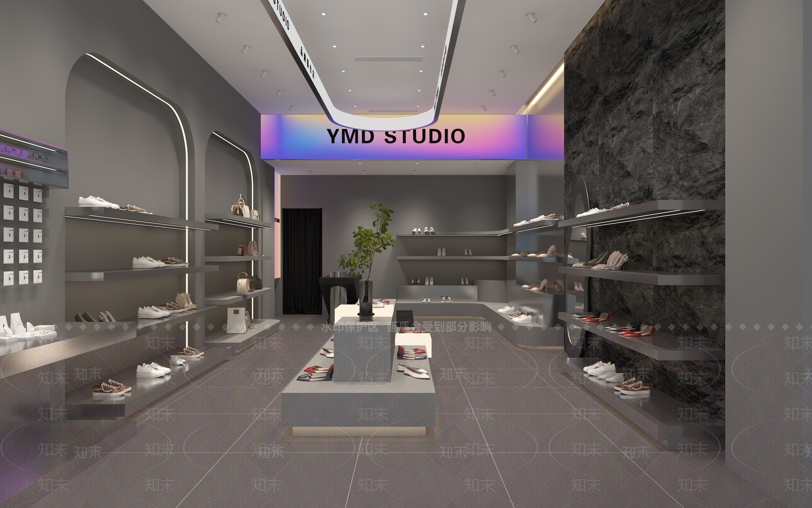 现代鞋店3D模型下载【ID:1208180308】