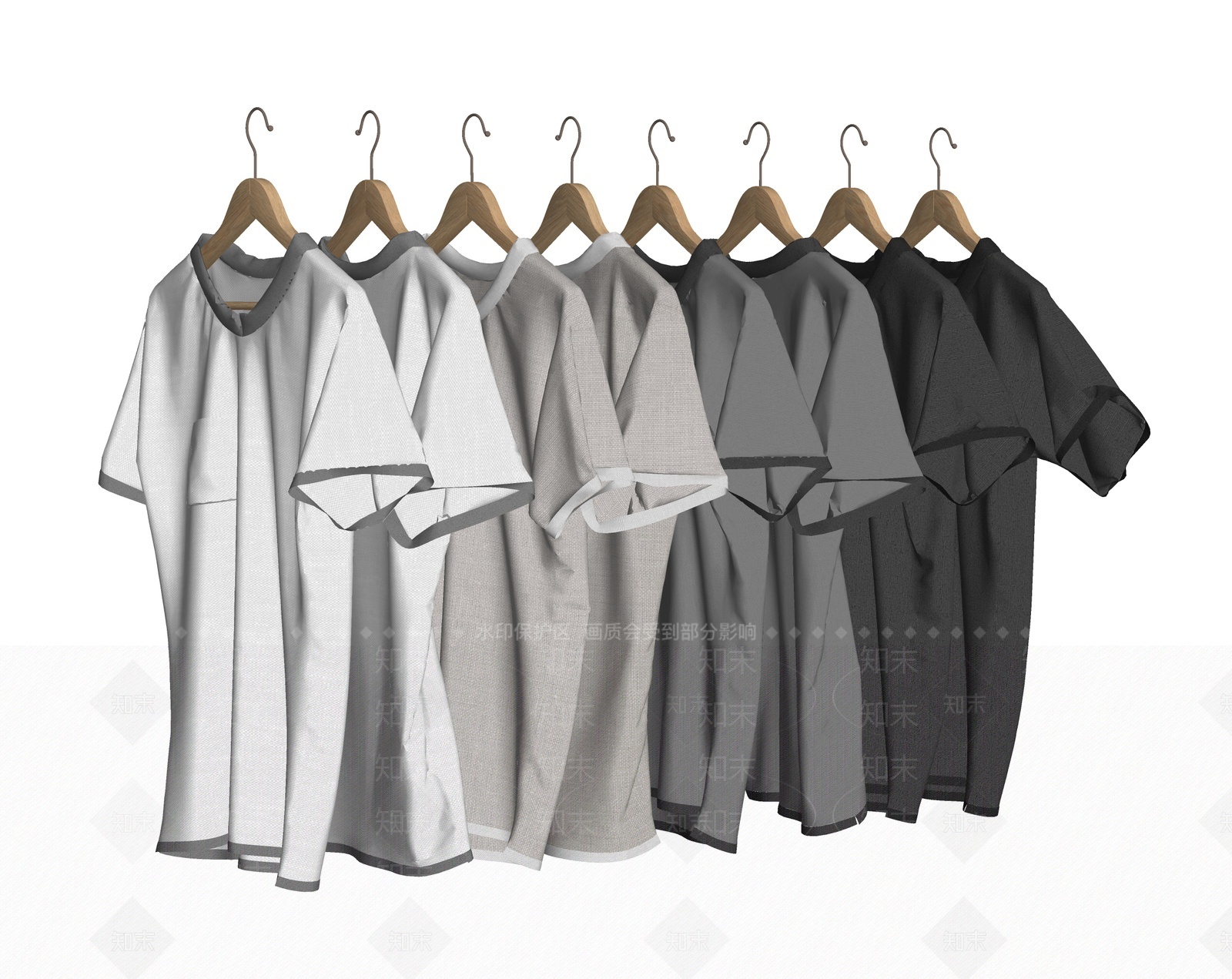 衣服SU模型下载【ID:1208242423】