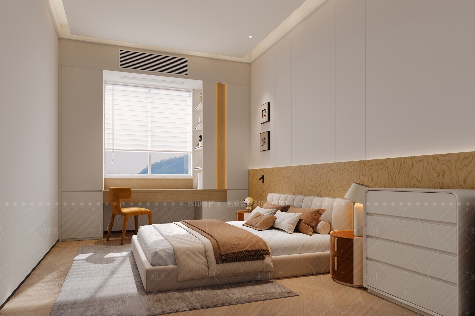 现代家居卧室3D模型下载【ID:1208268538】