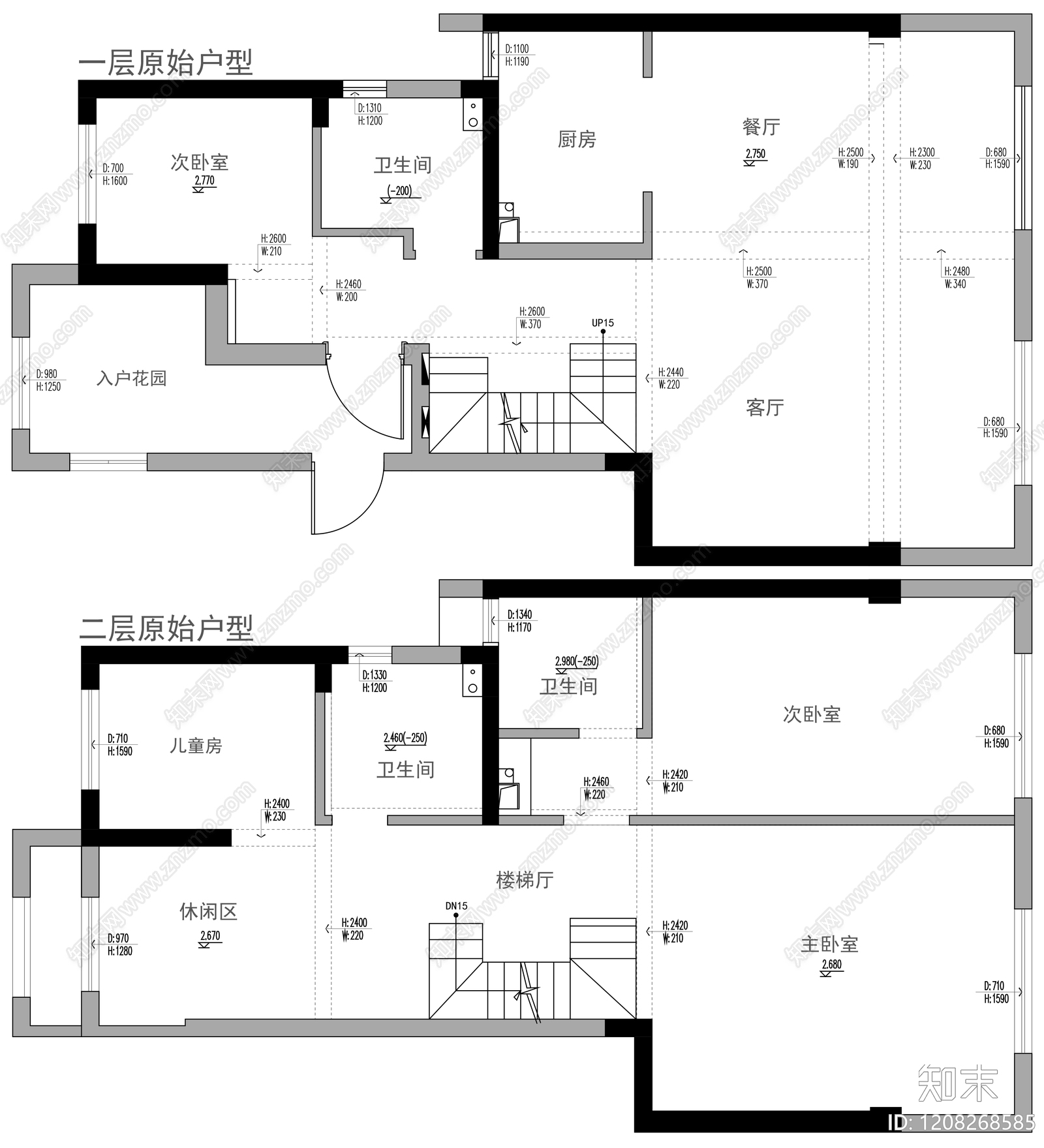 别墅cad施工图下载【ID:1208268585】