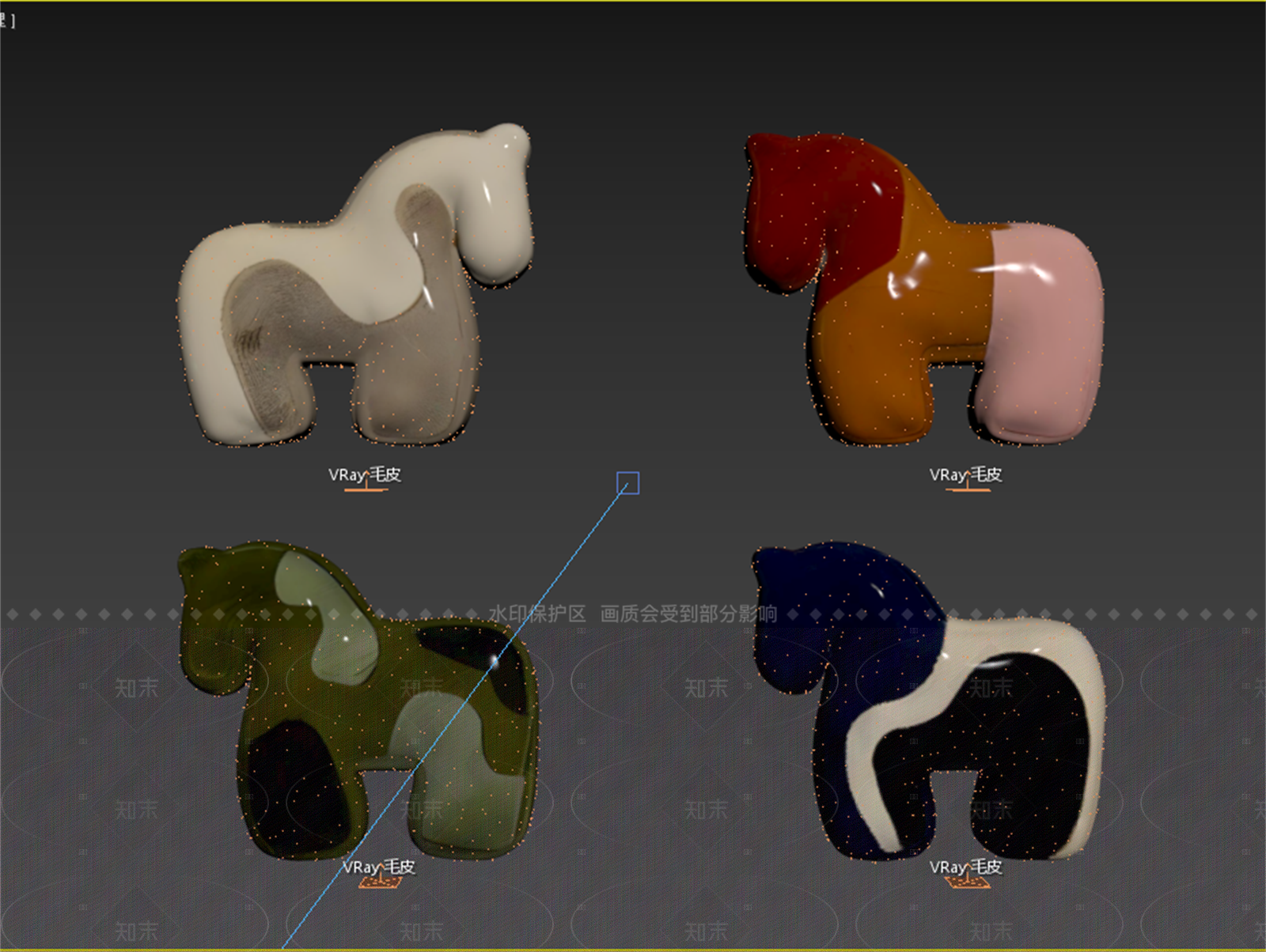 现代奶油抱枕3D模型下载【ID:1208268687】