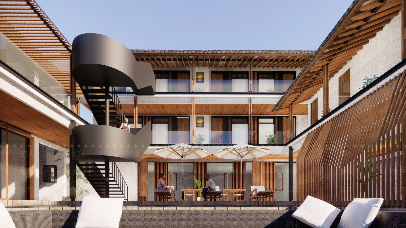 现代网红民宿SU模型下载【ID:1208268826】