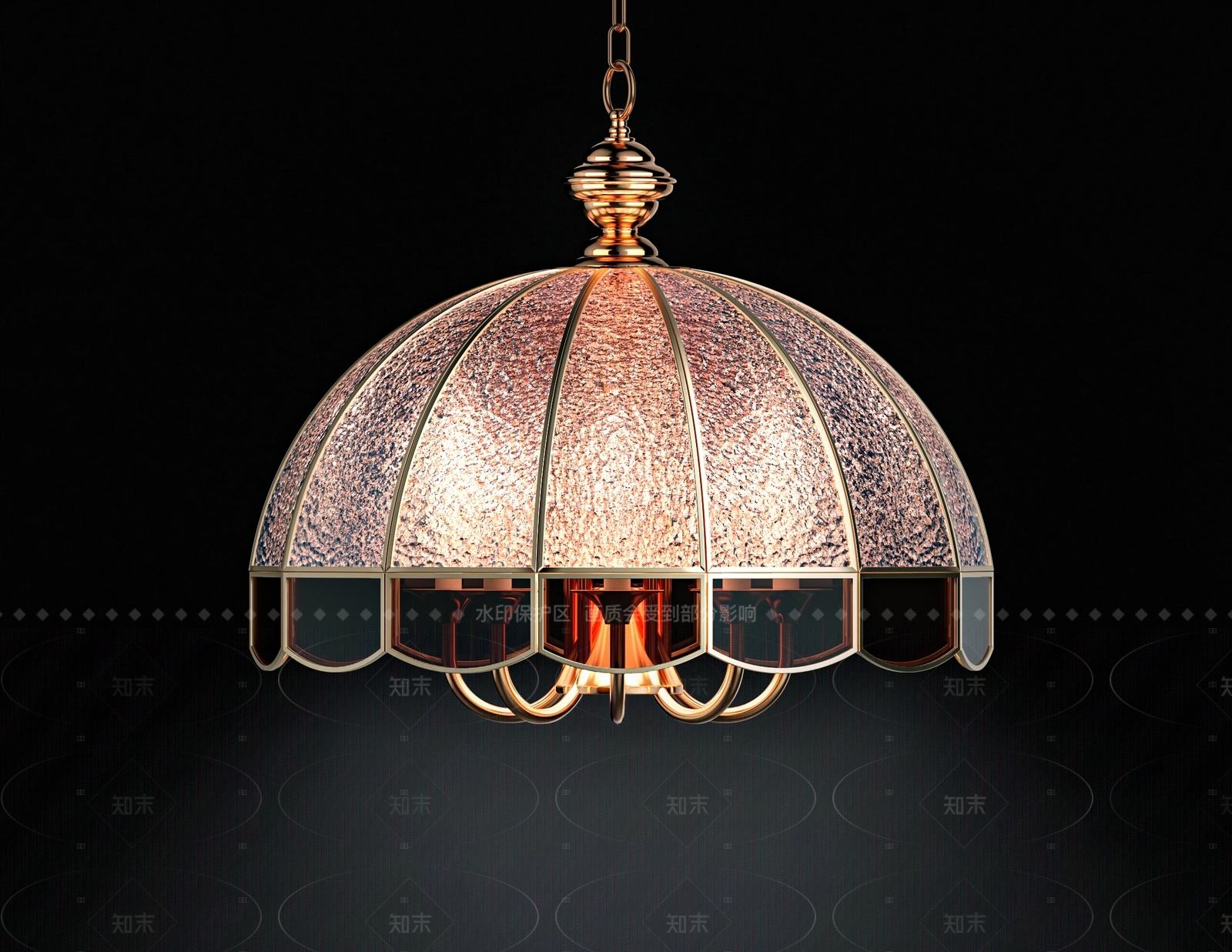 美式餐厅吊灯3D模型下载【ID:1208269308】