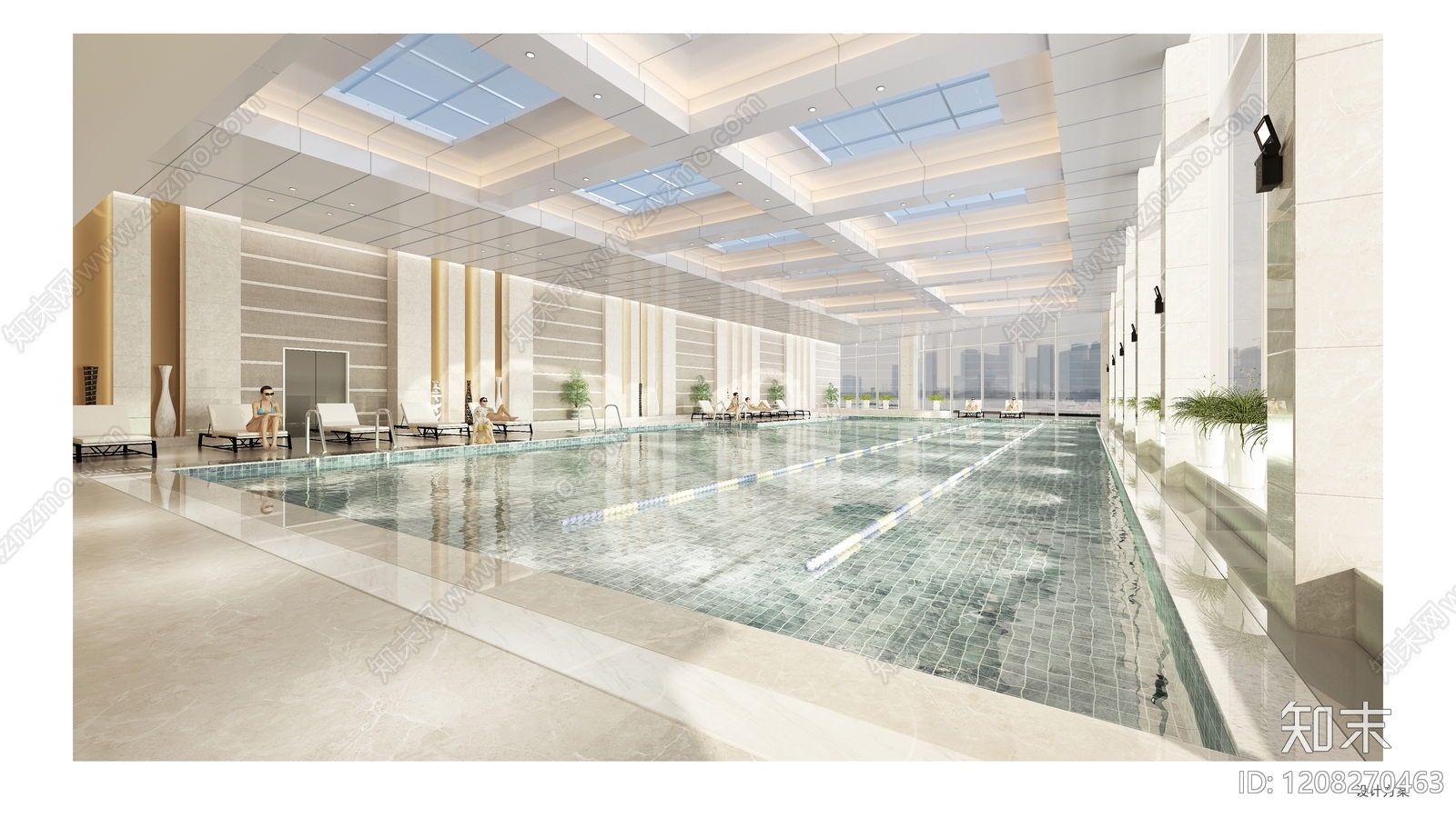 洗浴中心施工图下载【ID:1208270463】