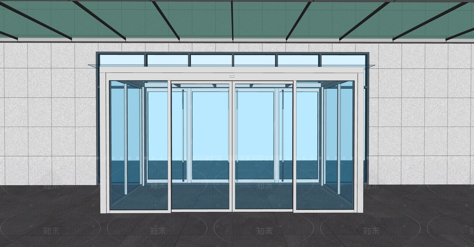 现代小公建SU模型下载【ID:1208272127】