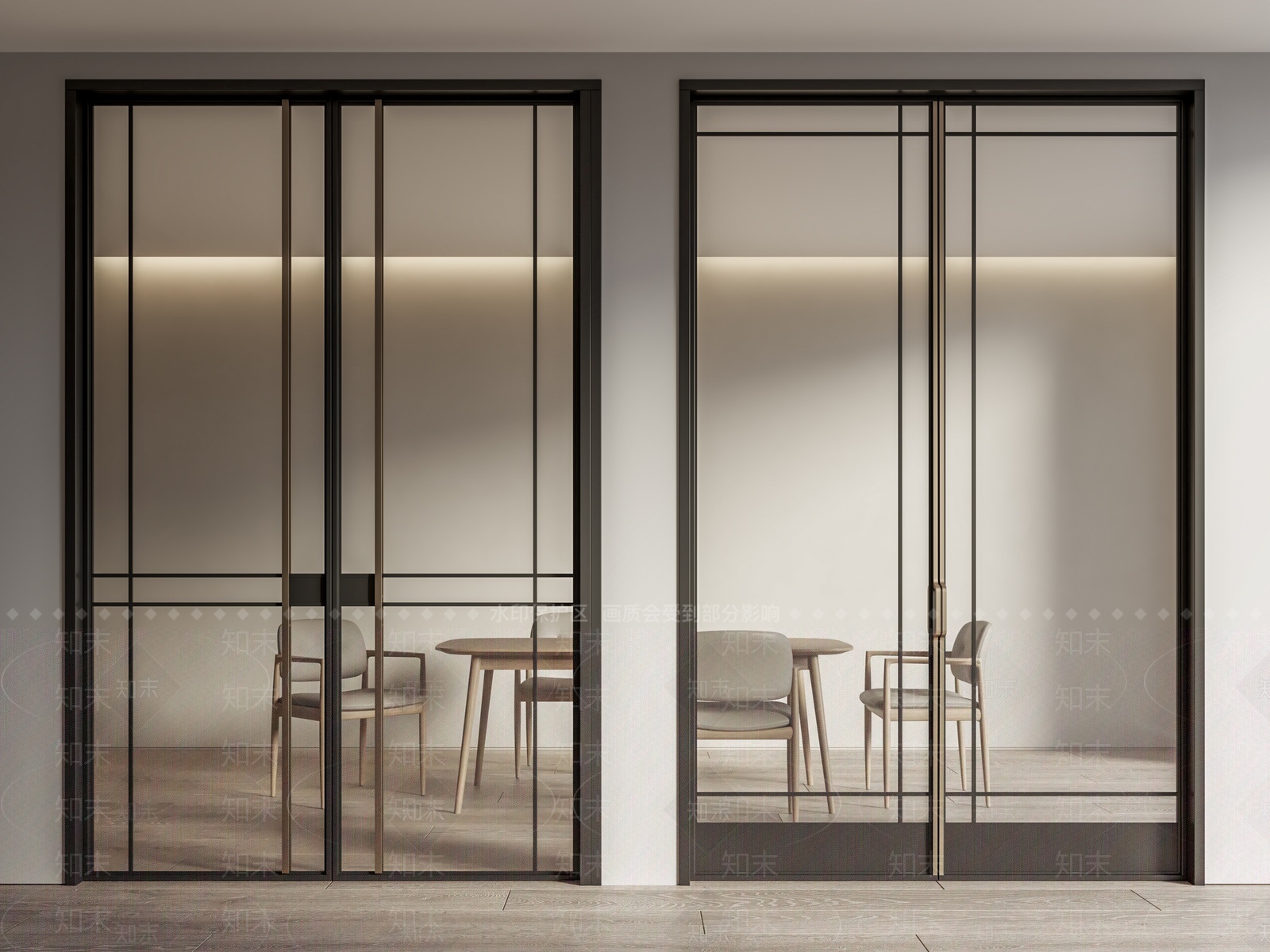 新中式长虹玻璃门SU模型下载【ID:1208275415】