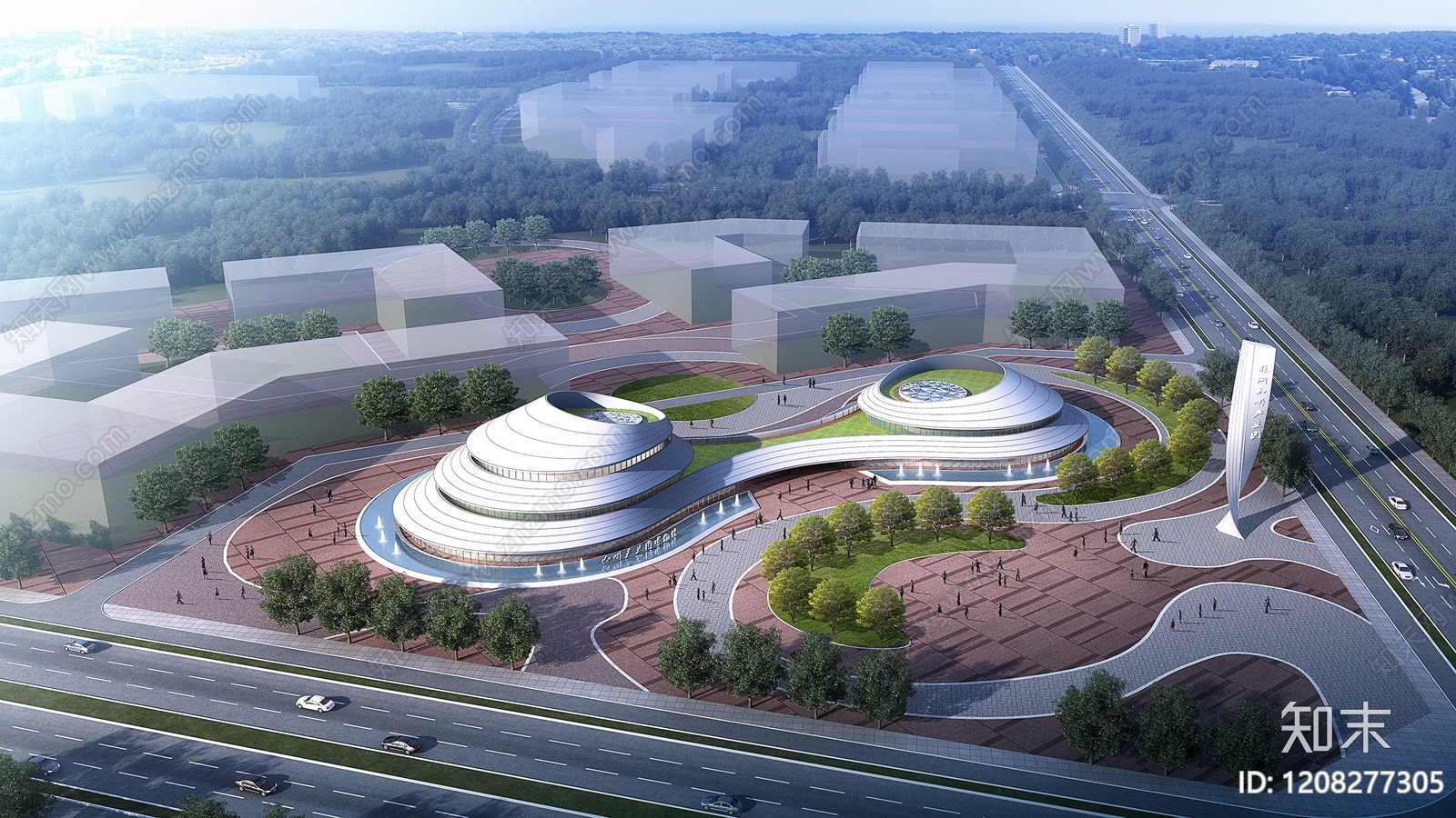 现代博物馆建筑下载【ID:1208277305】