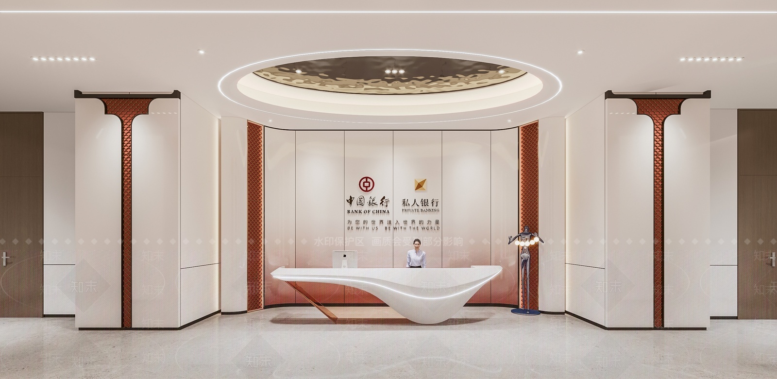 现代银行前台3D模型下载【ID:1208279121】