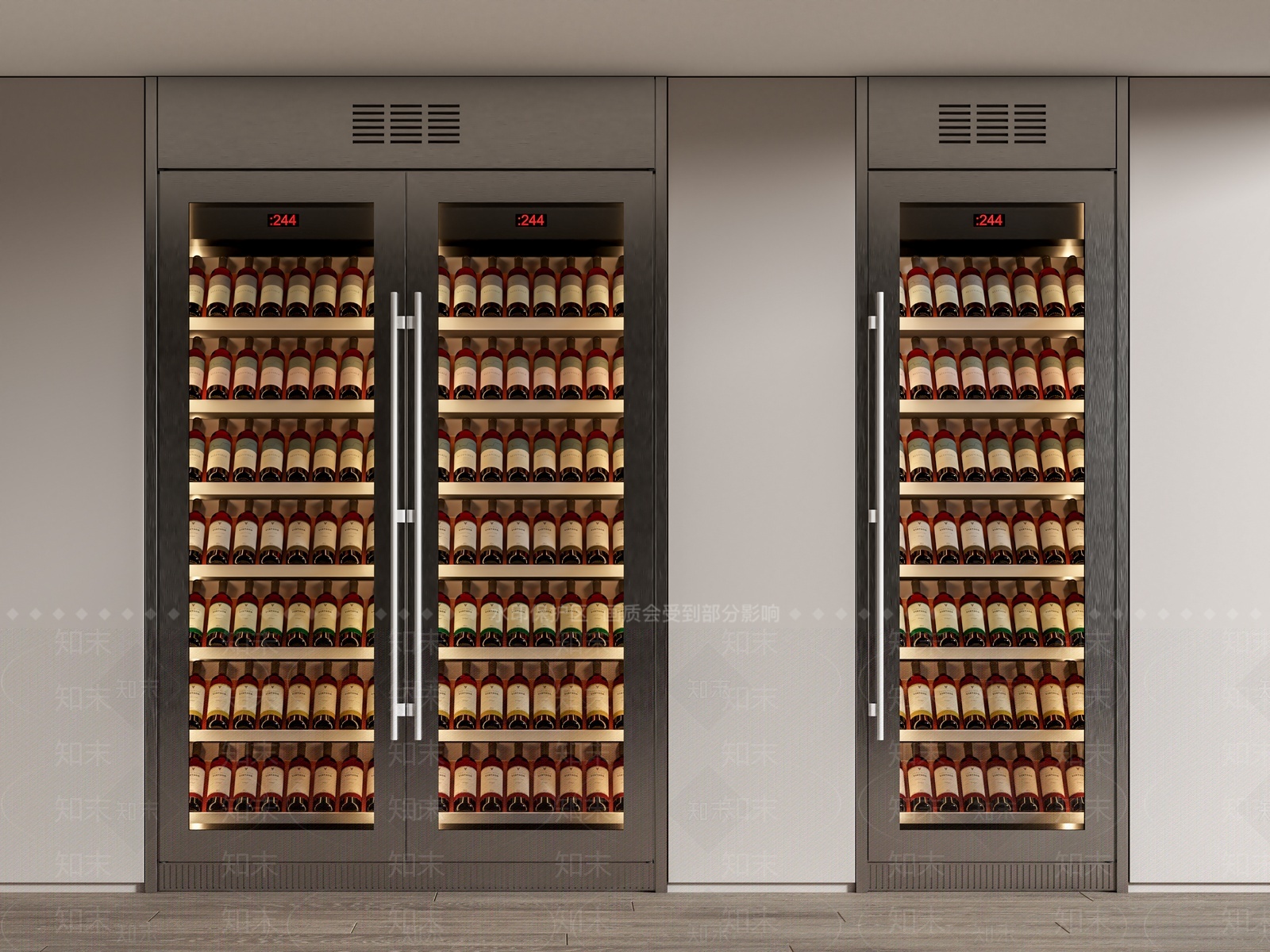 现代红酒储酒柜SU模型下载【ID:1208279570】