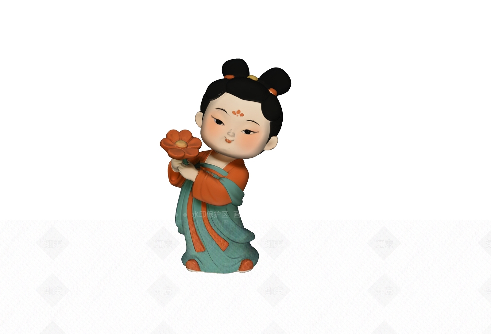 现代新中式雕塑SU模型下载【ID:1208279920】