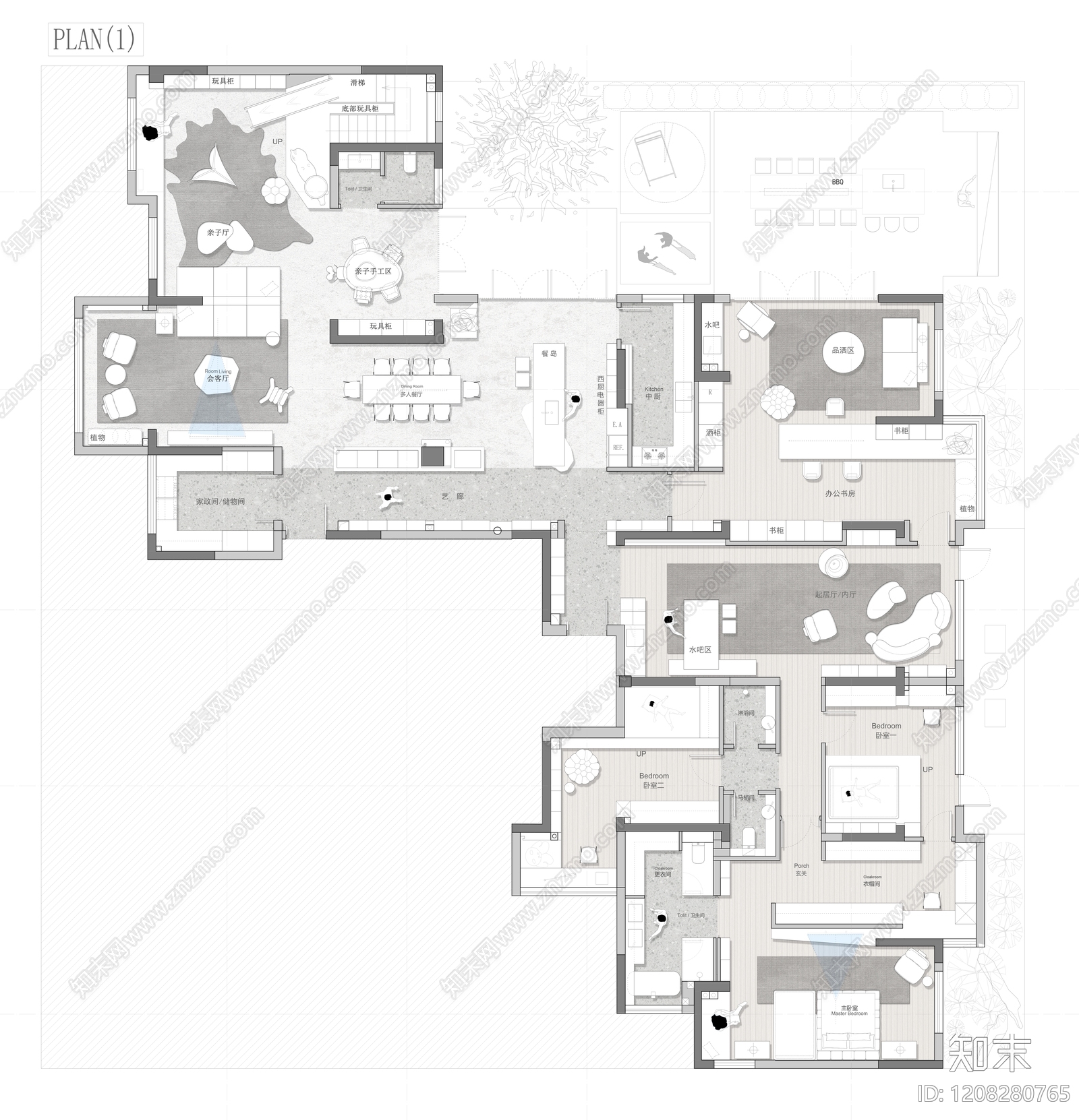 大平层施工图下载【ID:1208280765】
