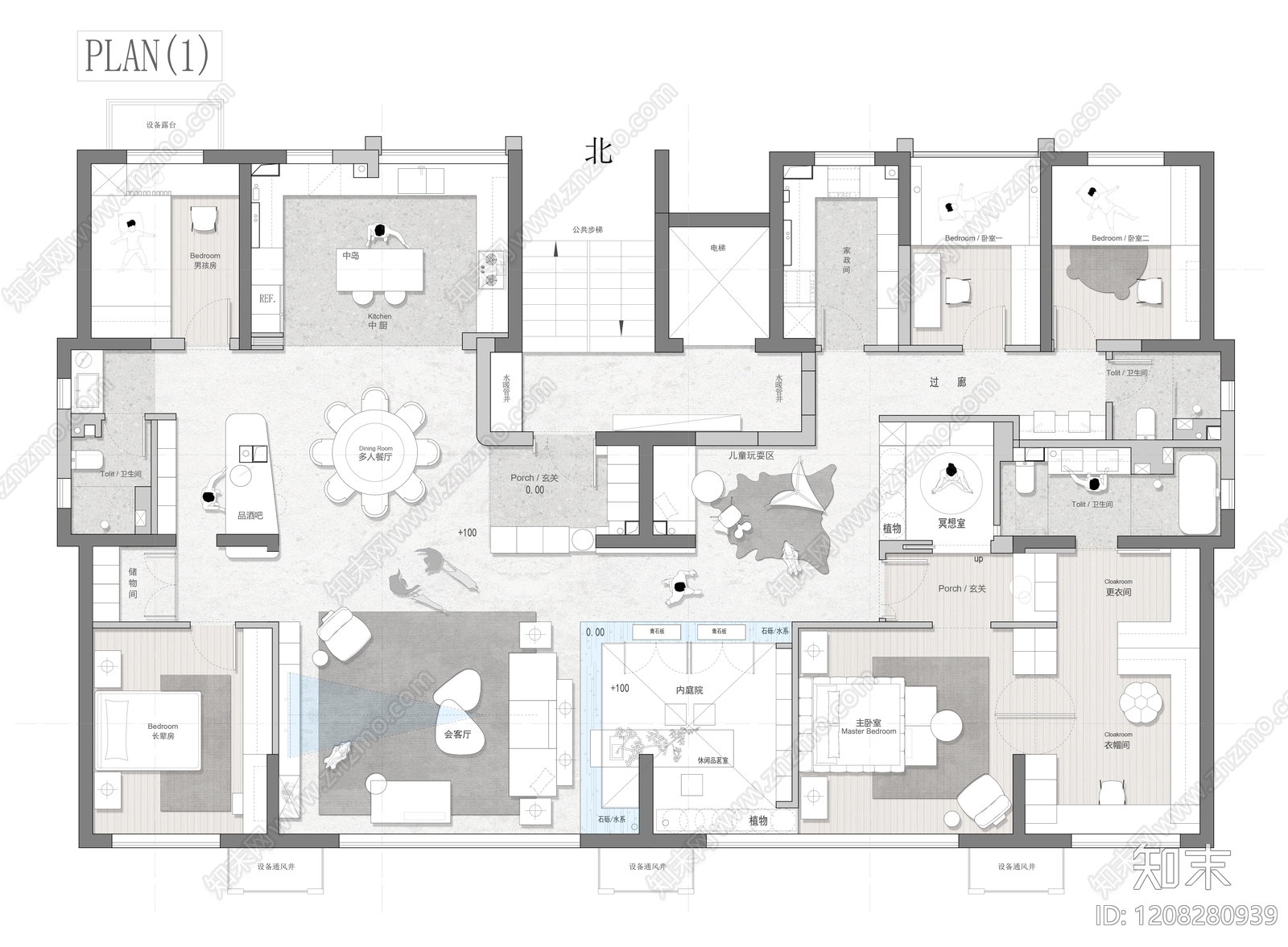 大平层施工图下载【ID:1208280939】