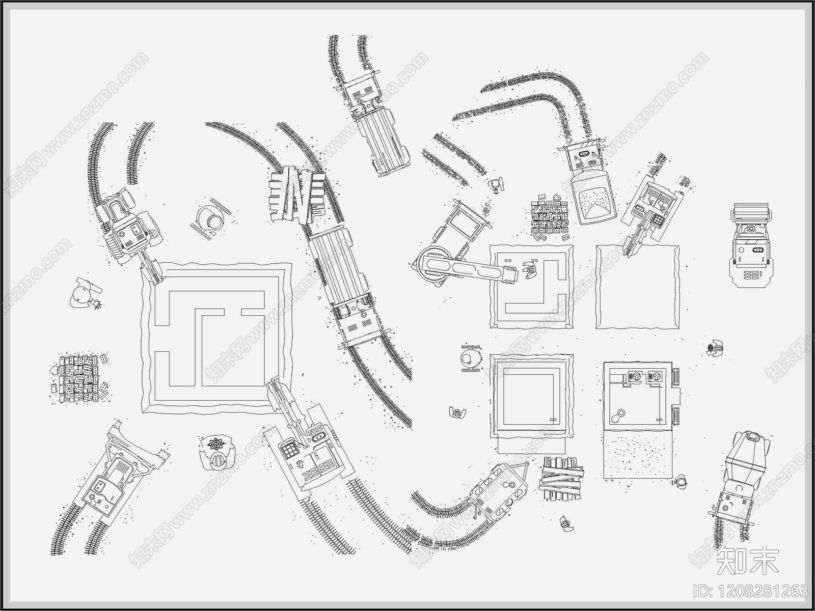 现代图库CAD图纸