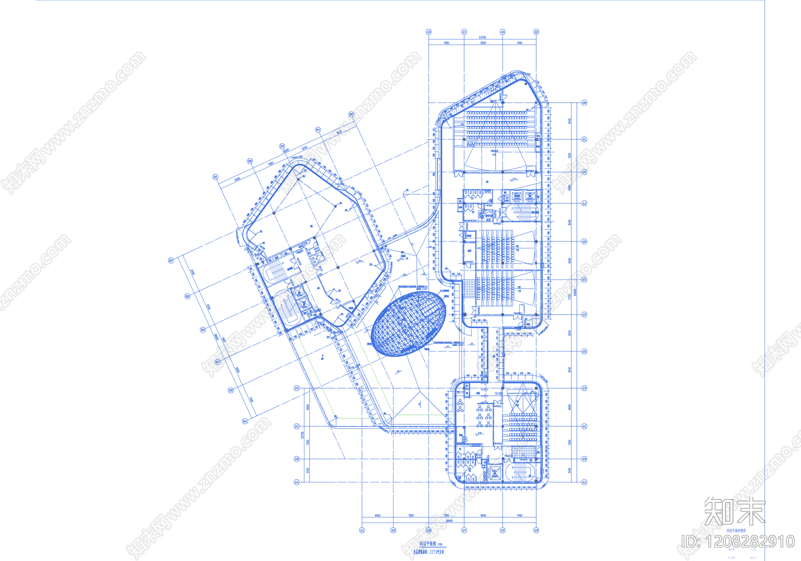 幕墙结构cad施工图下载【ID:1208282910】