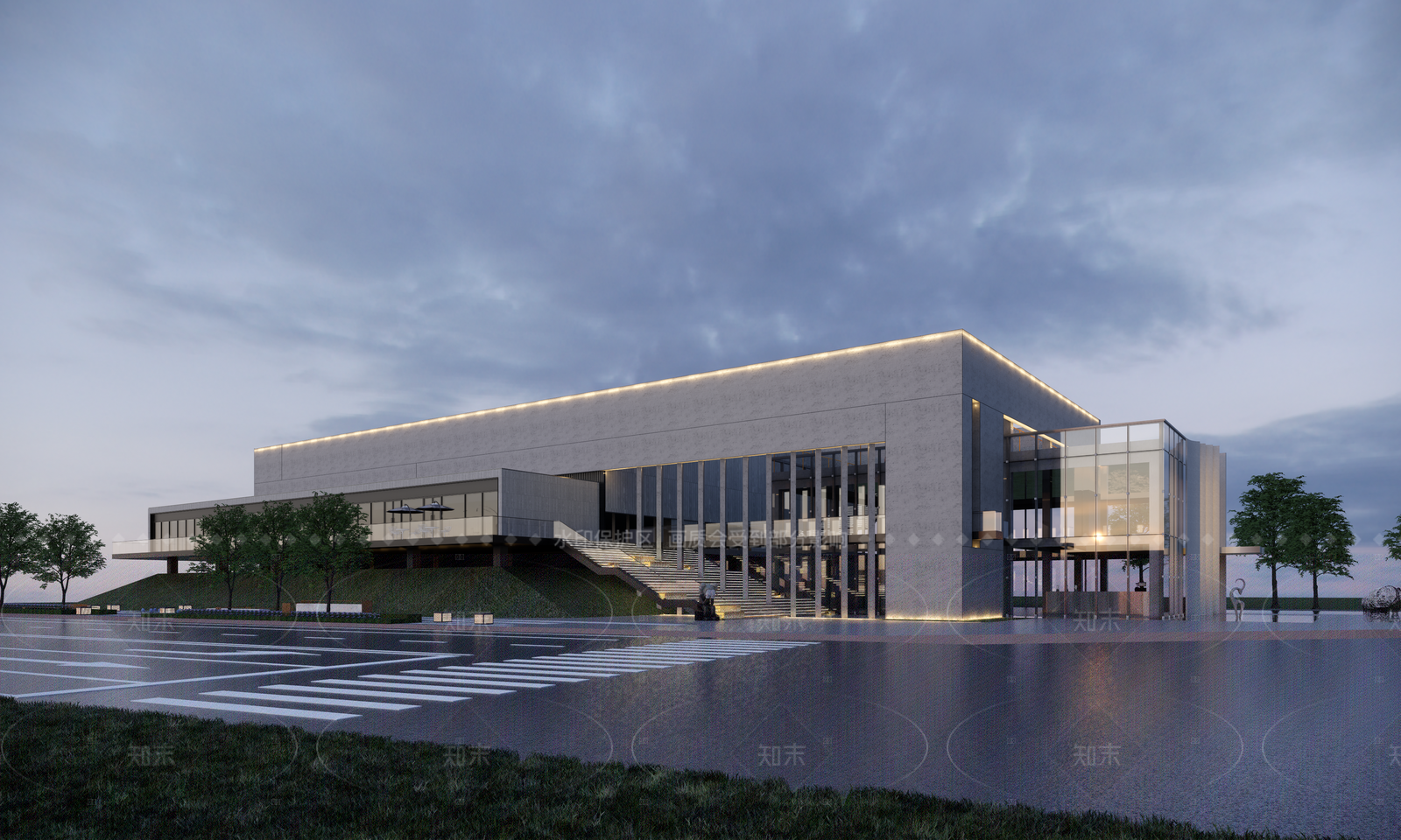 现代活动中心SU模型下载【ID:1208283043】