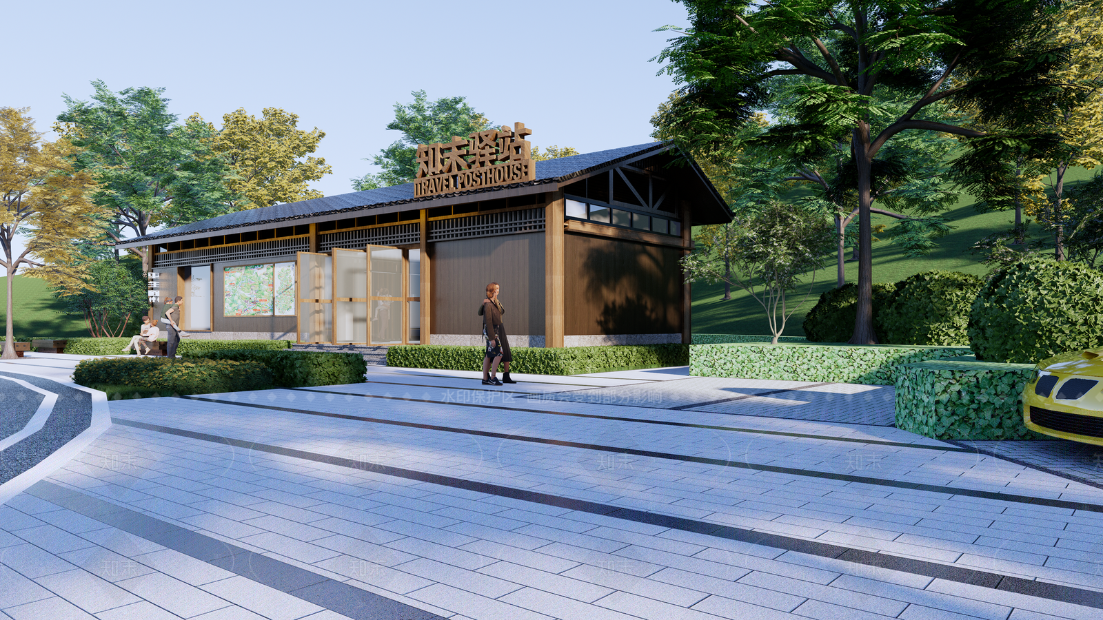 新中式小公建SU模型下载【ID:1208283104】