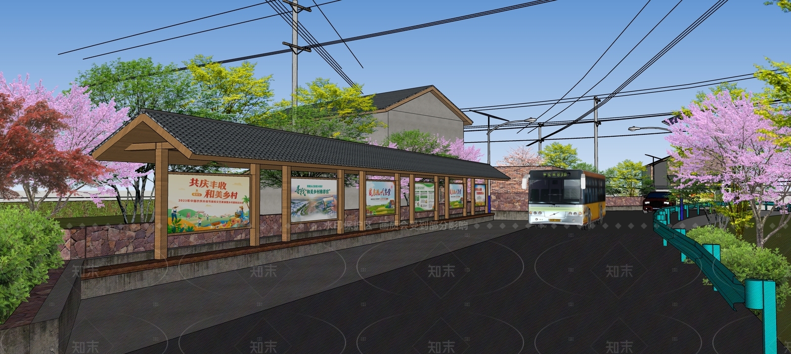 新中式小公建SU模型下载【ID:1208283467】