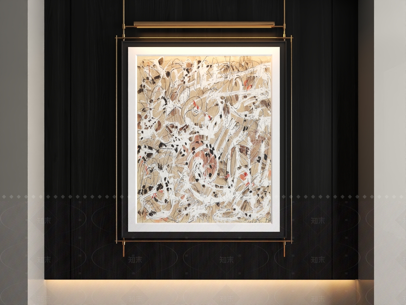 现代意式挂画3D模型下载【ID:1208286372】