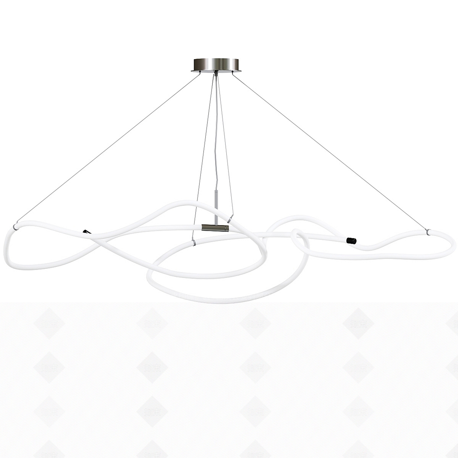 现代欧式客厅吊灯3D模型下载【ID:1208289642】