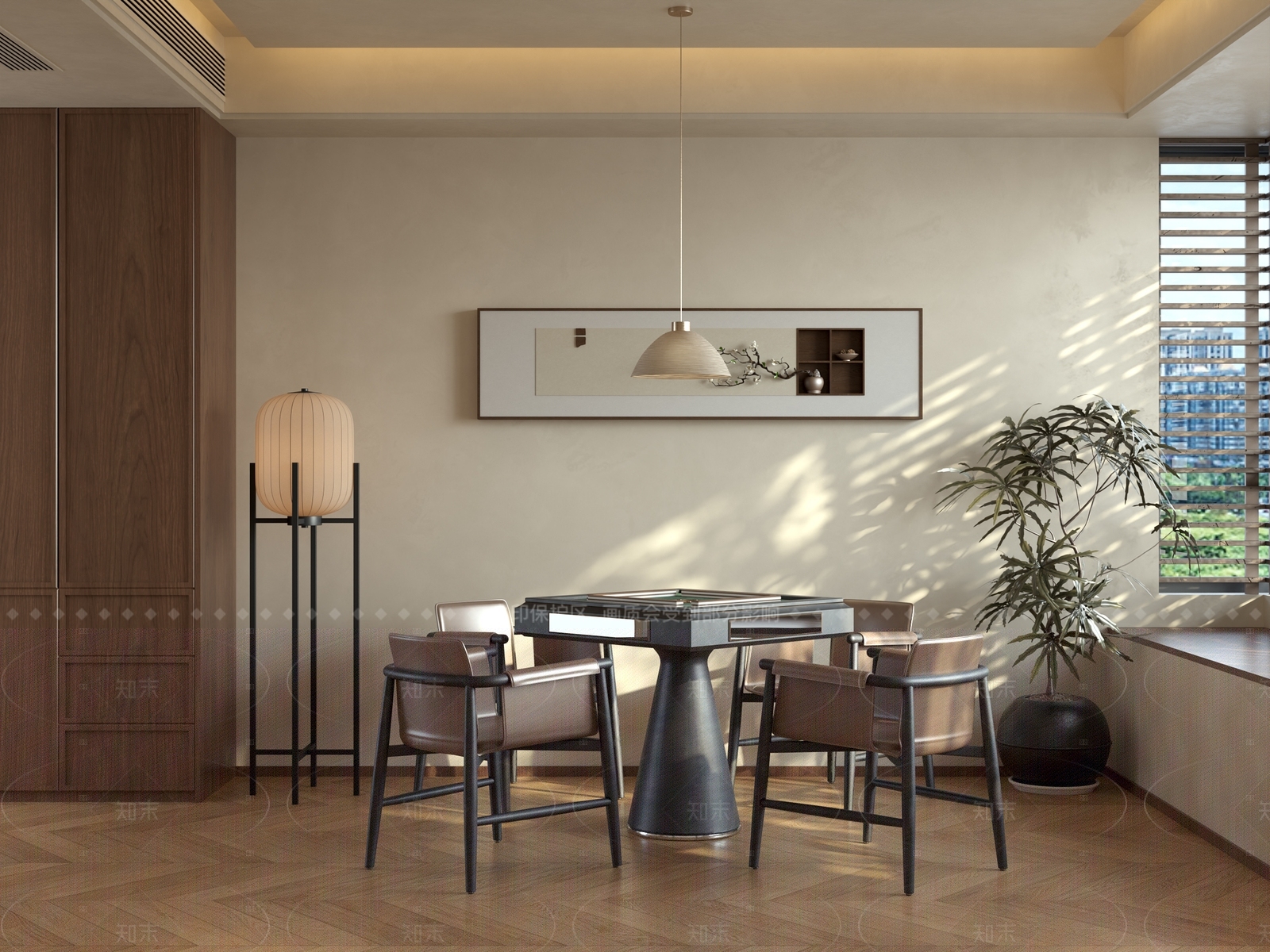 麻将桌3D模型下载【ID:1208290107】