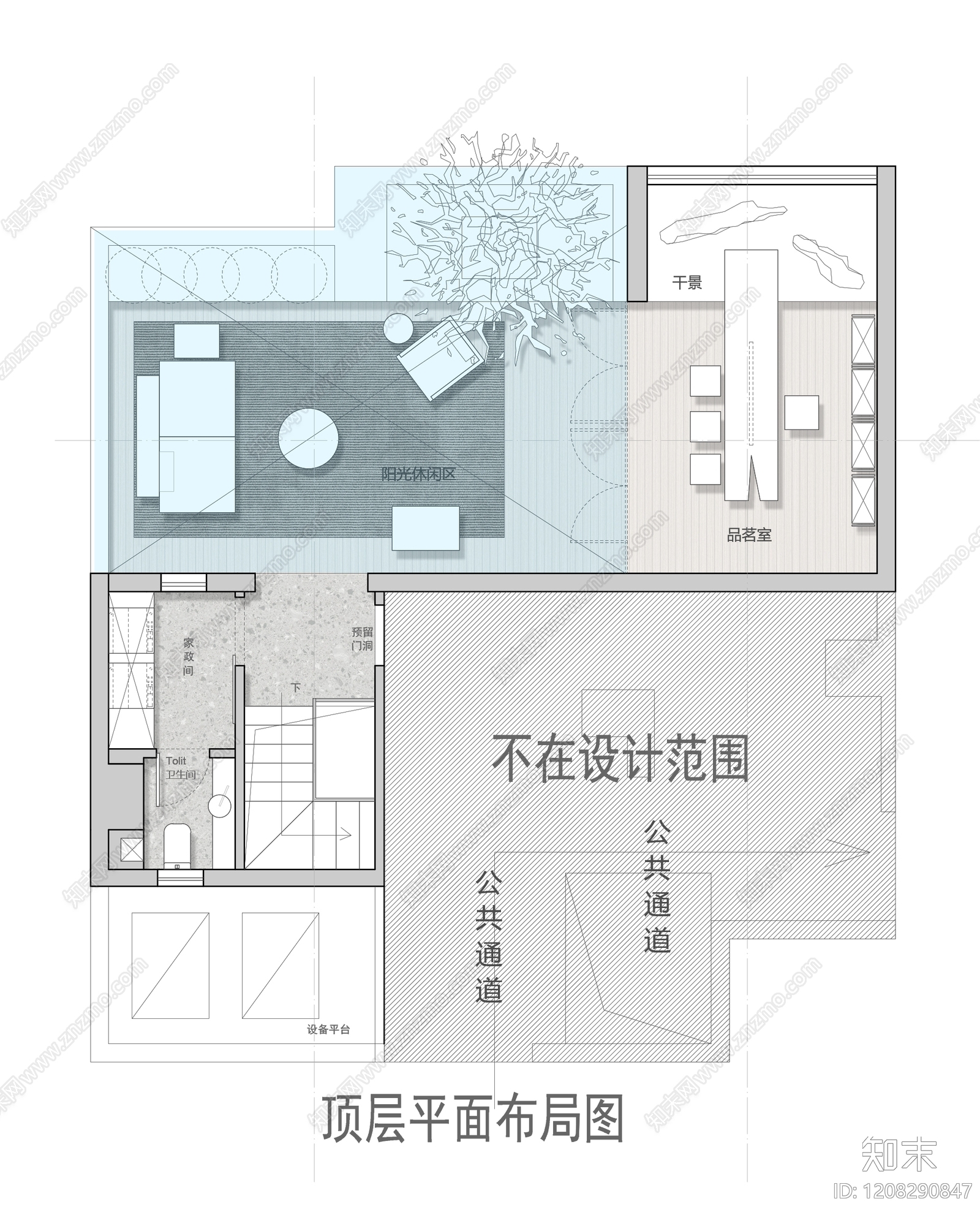 别墅cad施工图下载【ID:1208290847】
