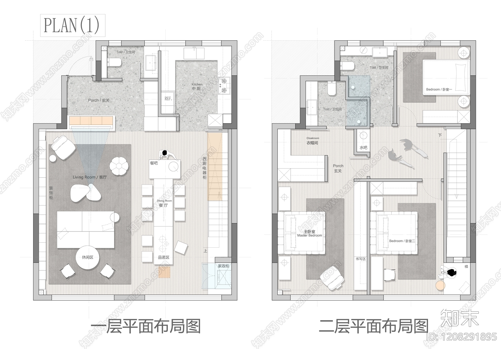 别墅施工图下载【ID:1208291895】