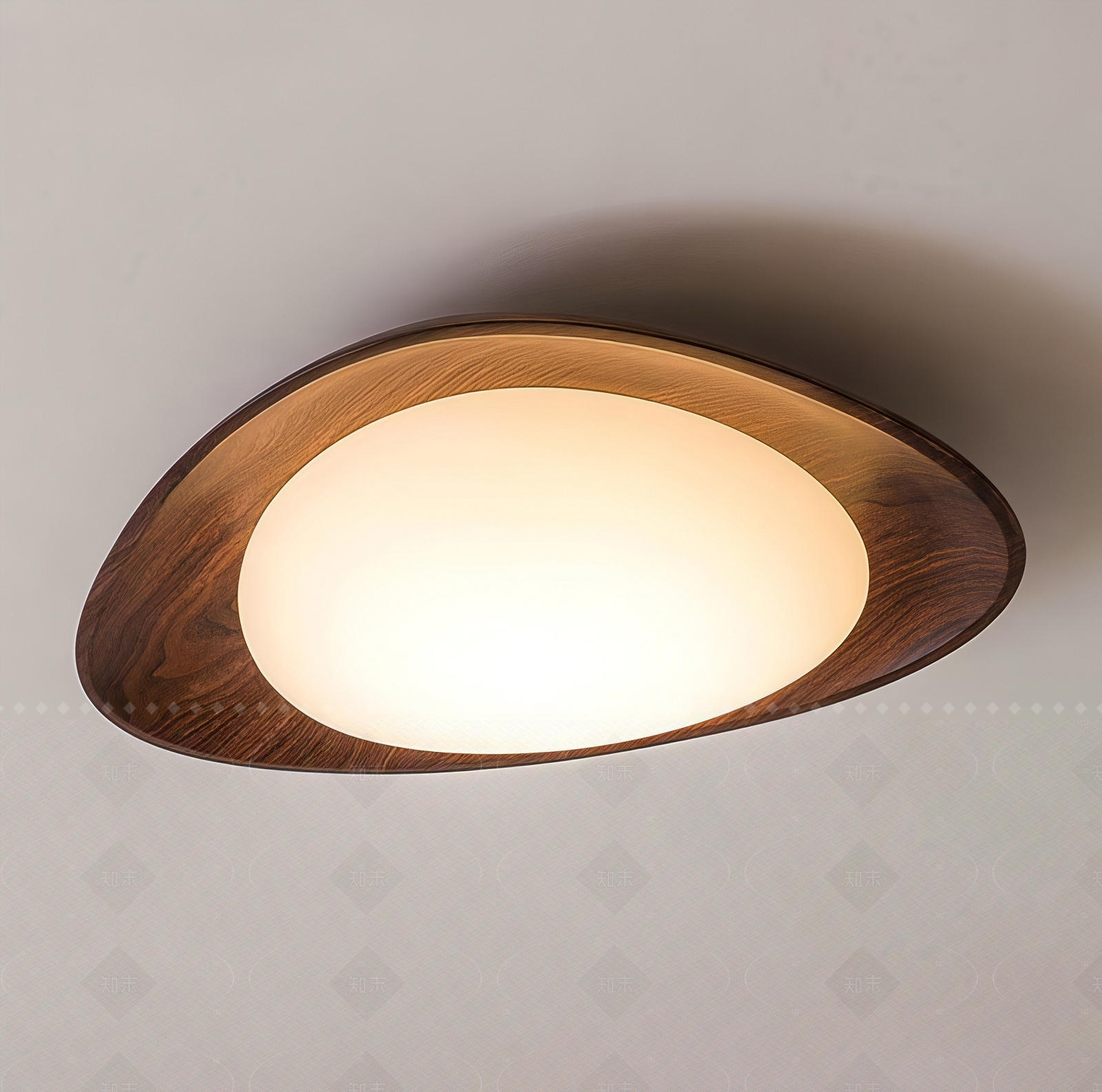现代中古吸顶灯3D模型下载【ID:1208293653】