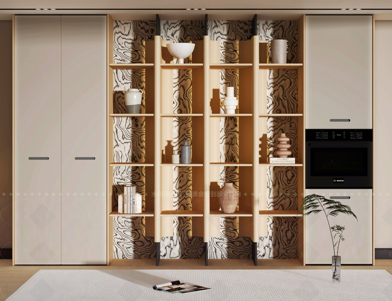 现代酒柜3D模型下载【ID:1208298383】
