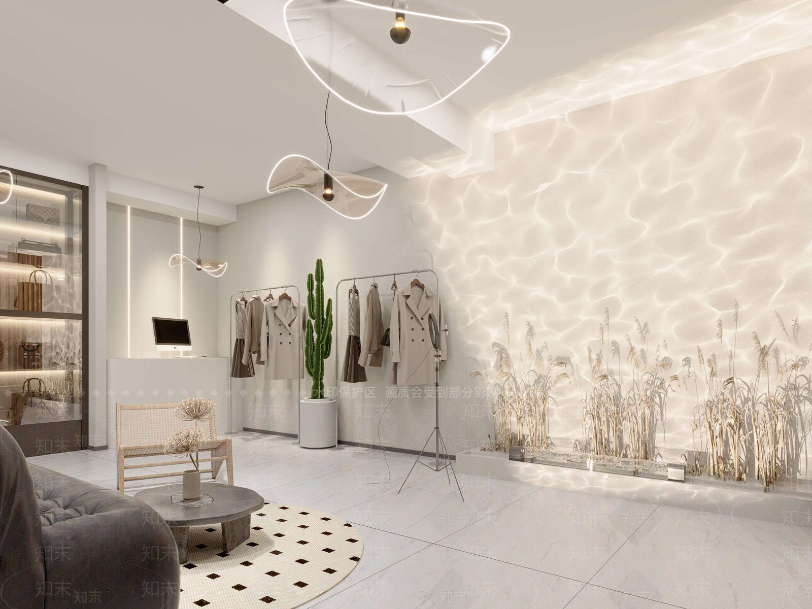 现代服装店3D模型下载【ID:1208305217】