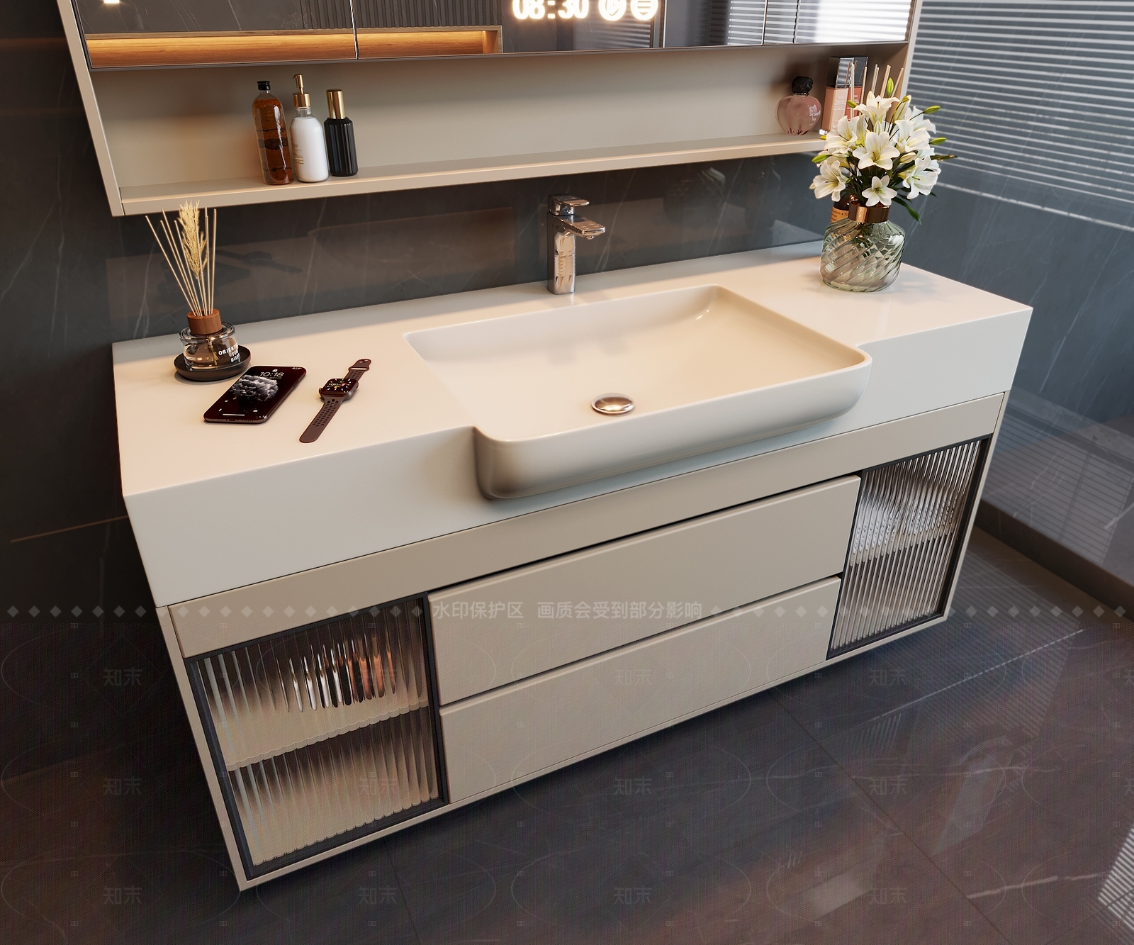 浴室柜3D模型下载【ID:1208305520】