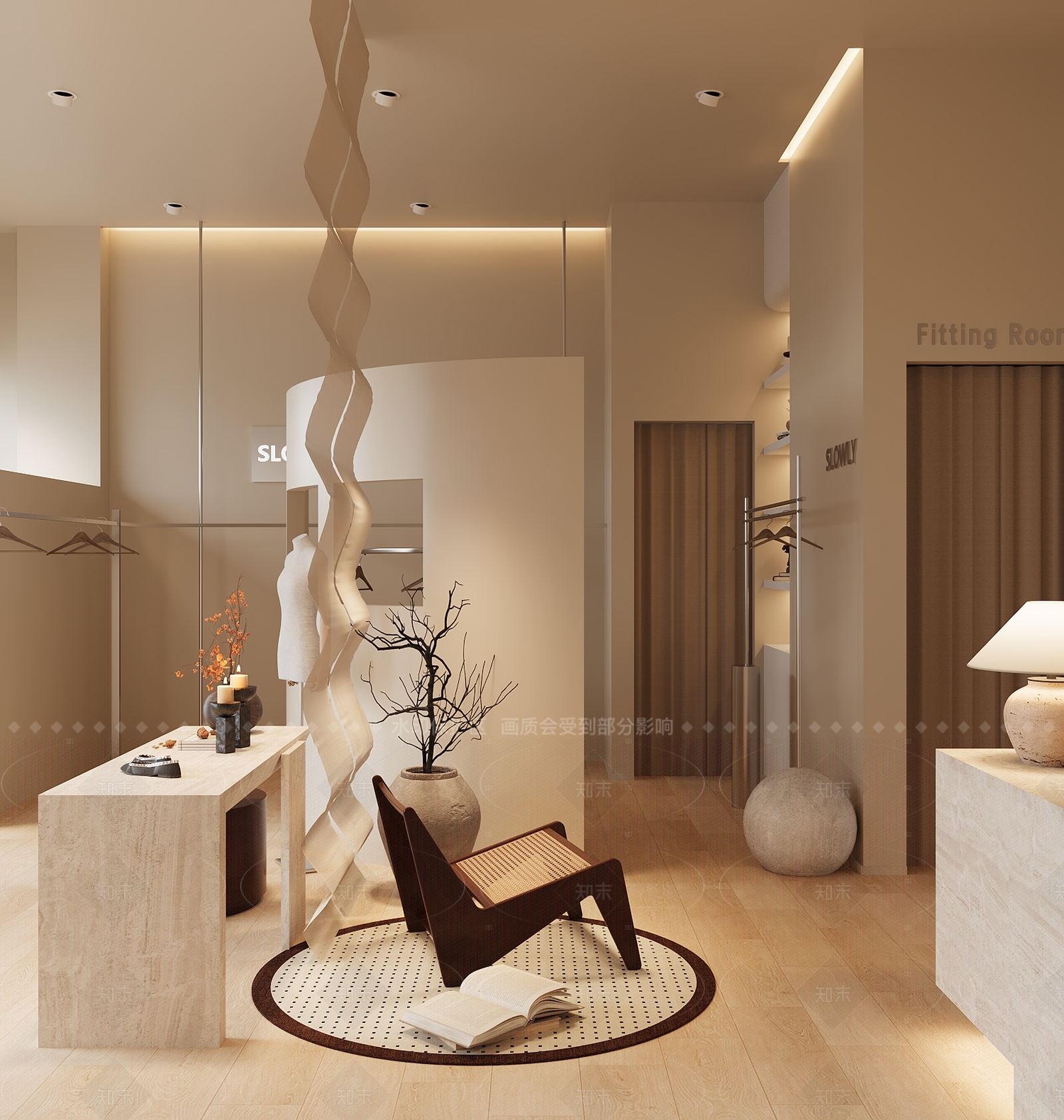侘寂服装店3D模型下载【ID:1208305842】