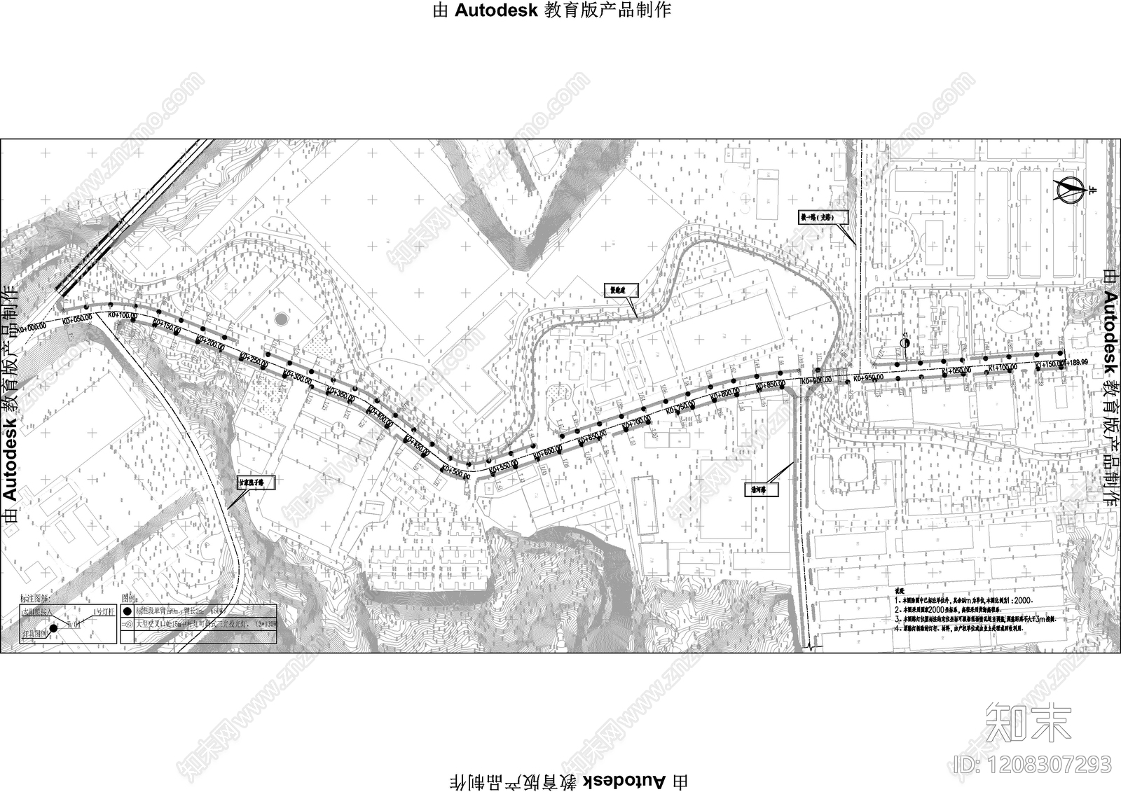 景观平面图cad施工图下载【ID:1208307293】