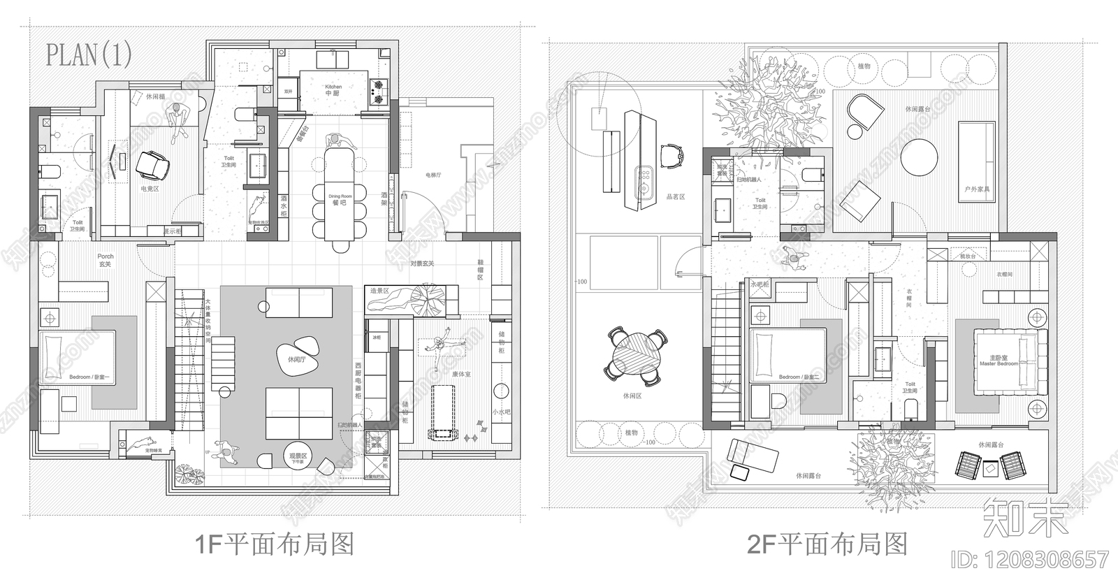 别墅施工图下载【ID:1208308657】