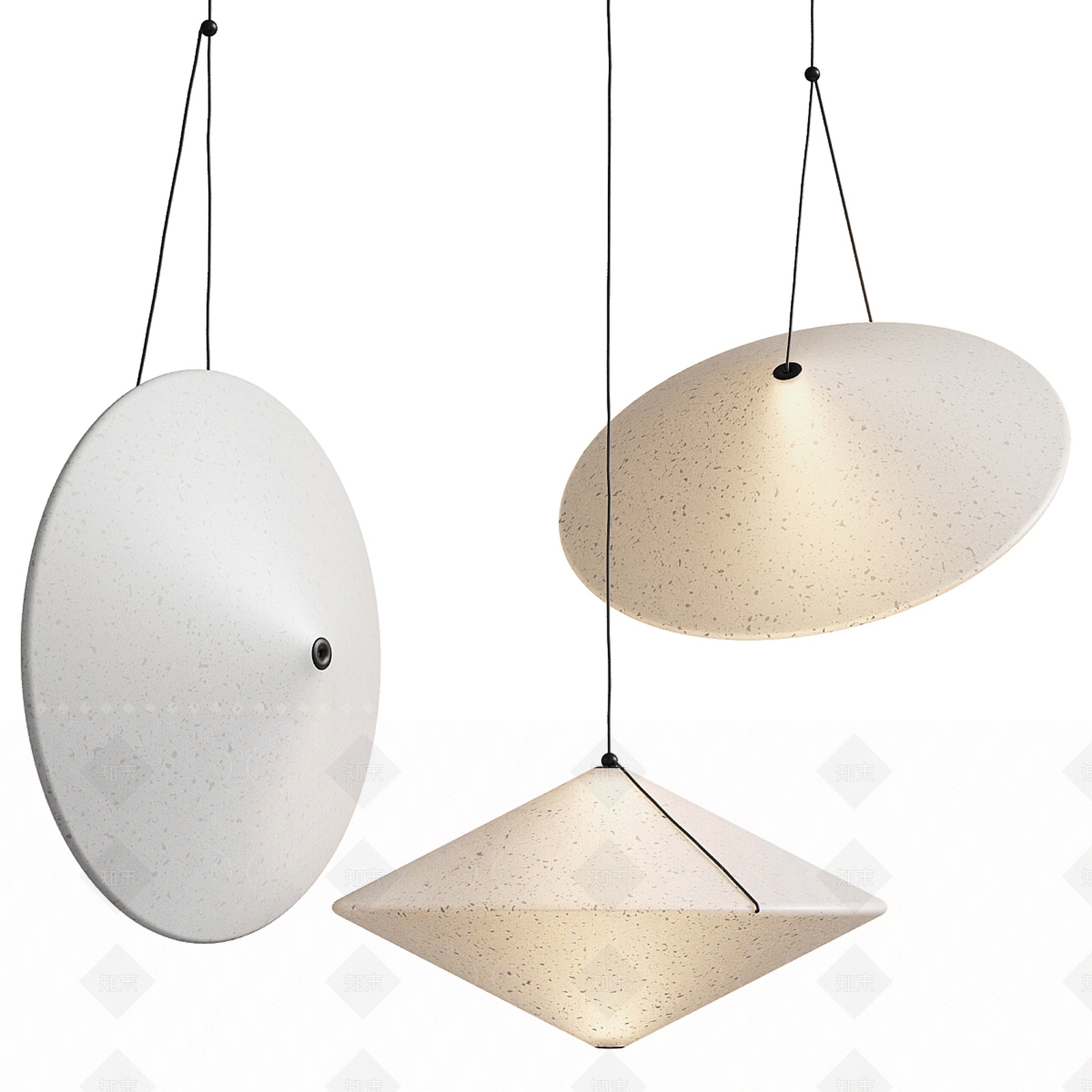 现代欧式客厅吊灯3D模型下载【ID:1208308855】