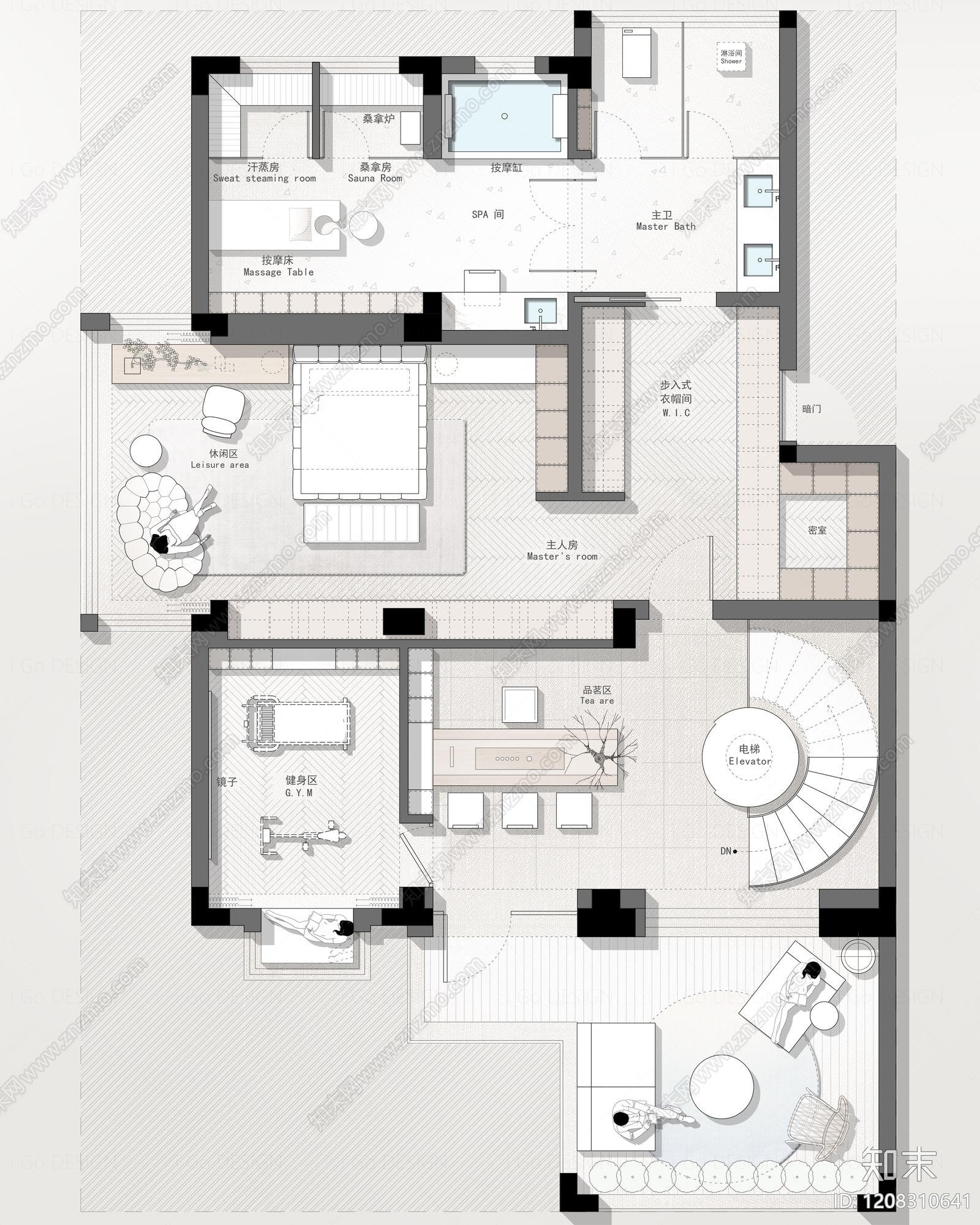 别墅cad施工图下载【ID:1208310641】