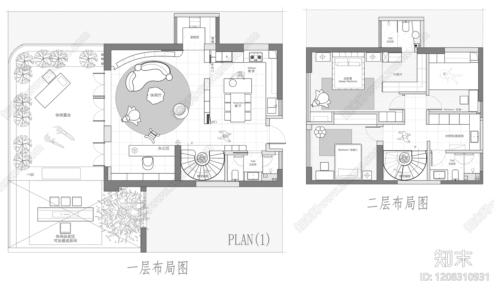 别墅施工图下载【ID:1208310931】