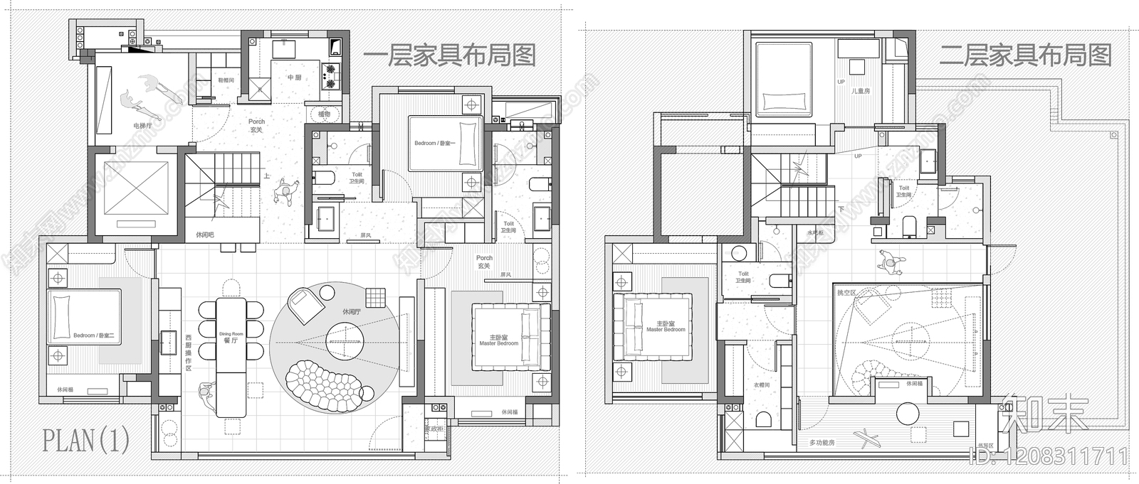 别墅施工图下载【ID:1208311711】