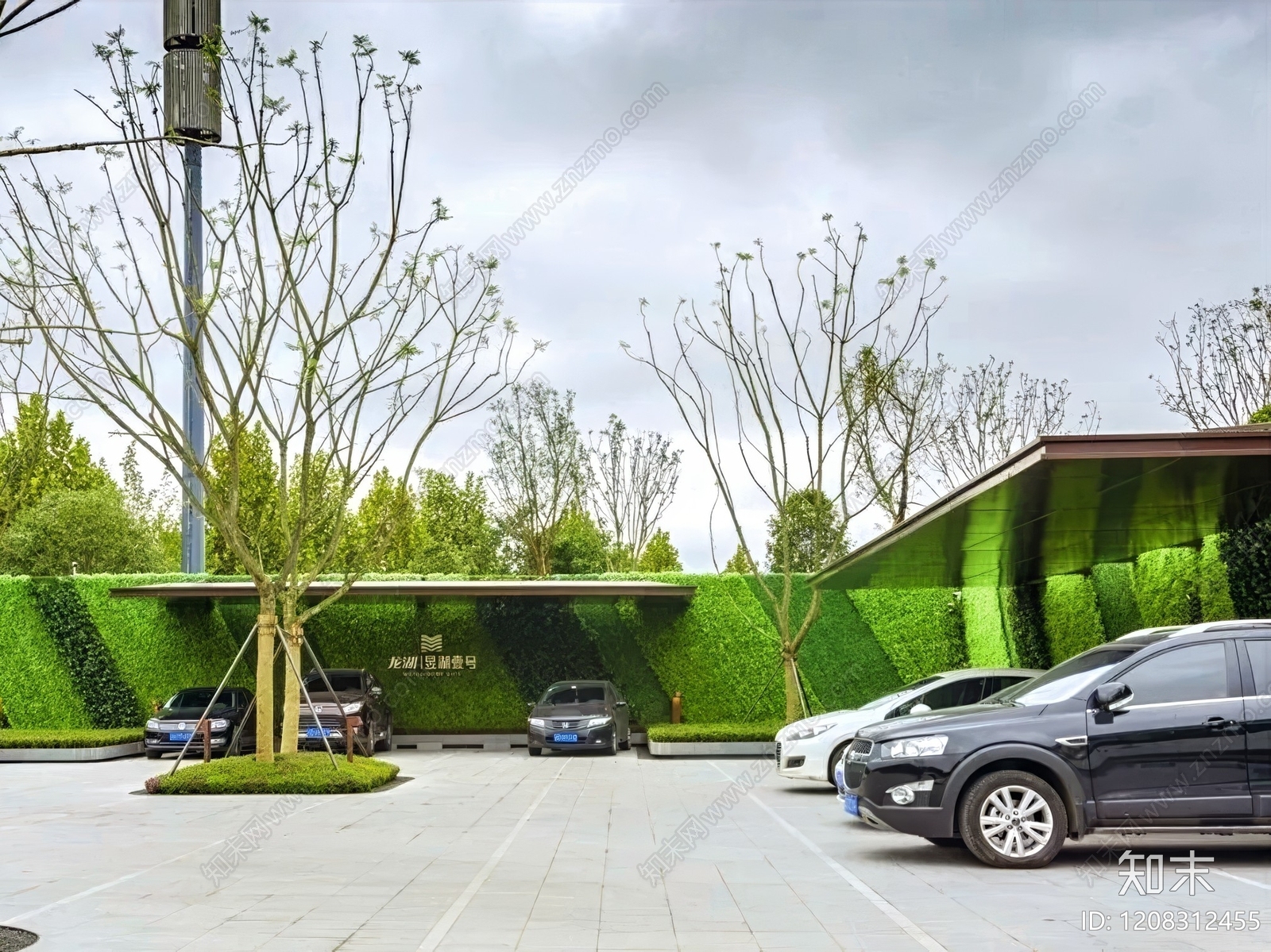 现代廊架施工图下载【ID:1208312455】