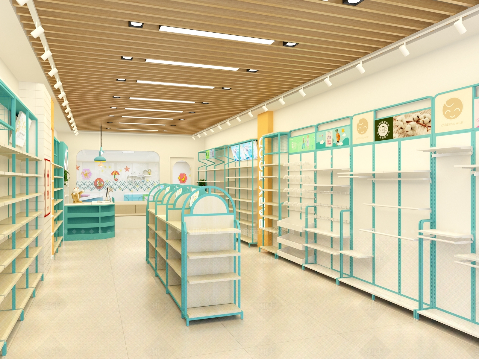 现代简约母婴店3D模型下载【ID:1208312728】
