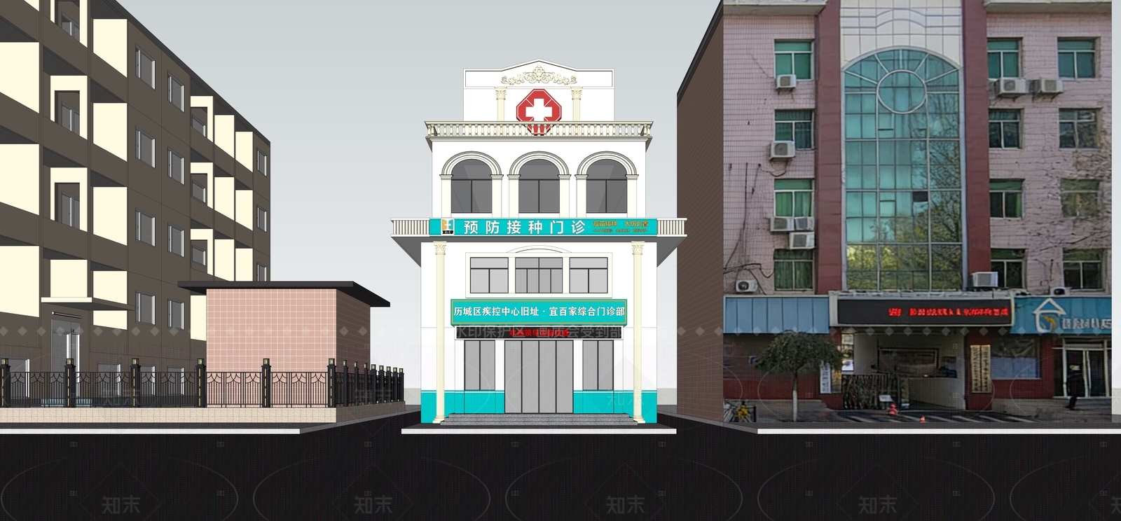 现代欧式医院SU模型下载【ID:1208313795】