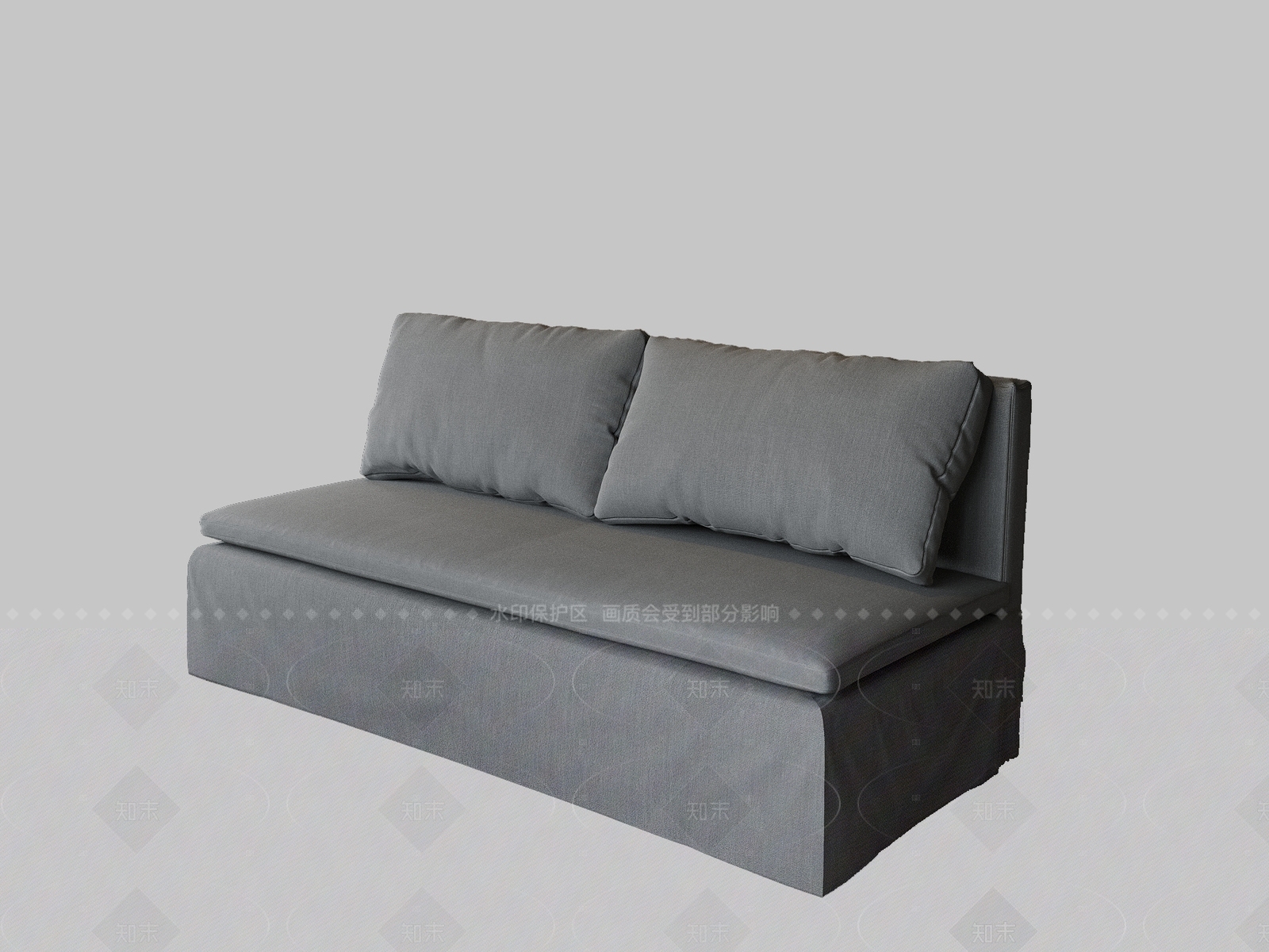 现代侘寂双人沙发3D模型下载【ID:1208314545】