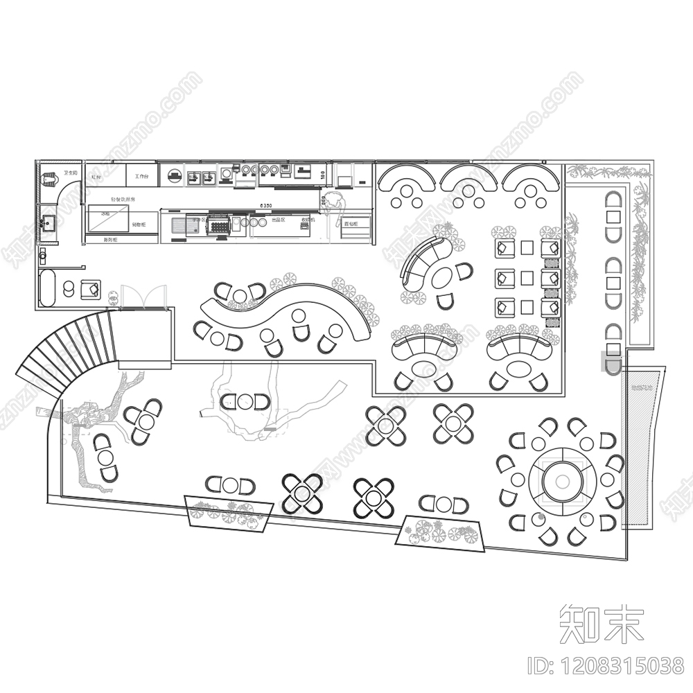 工装平面图施工图下载【ID:1208315038】