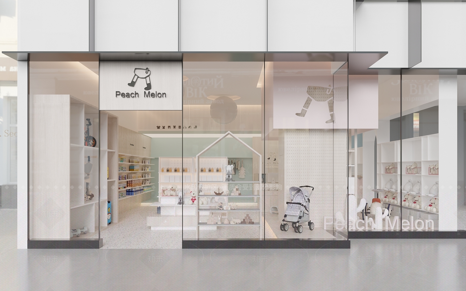 现代极简母婴店SU模型下载【ID:1208317986】
