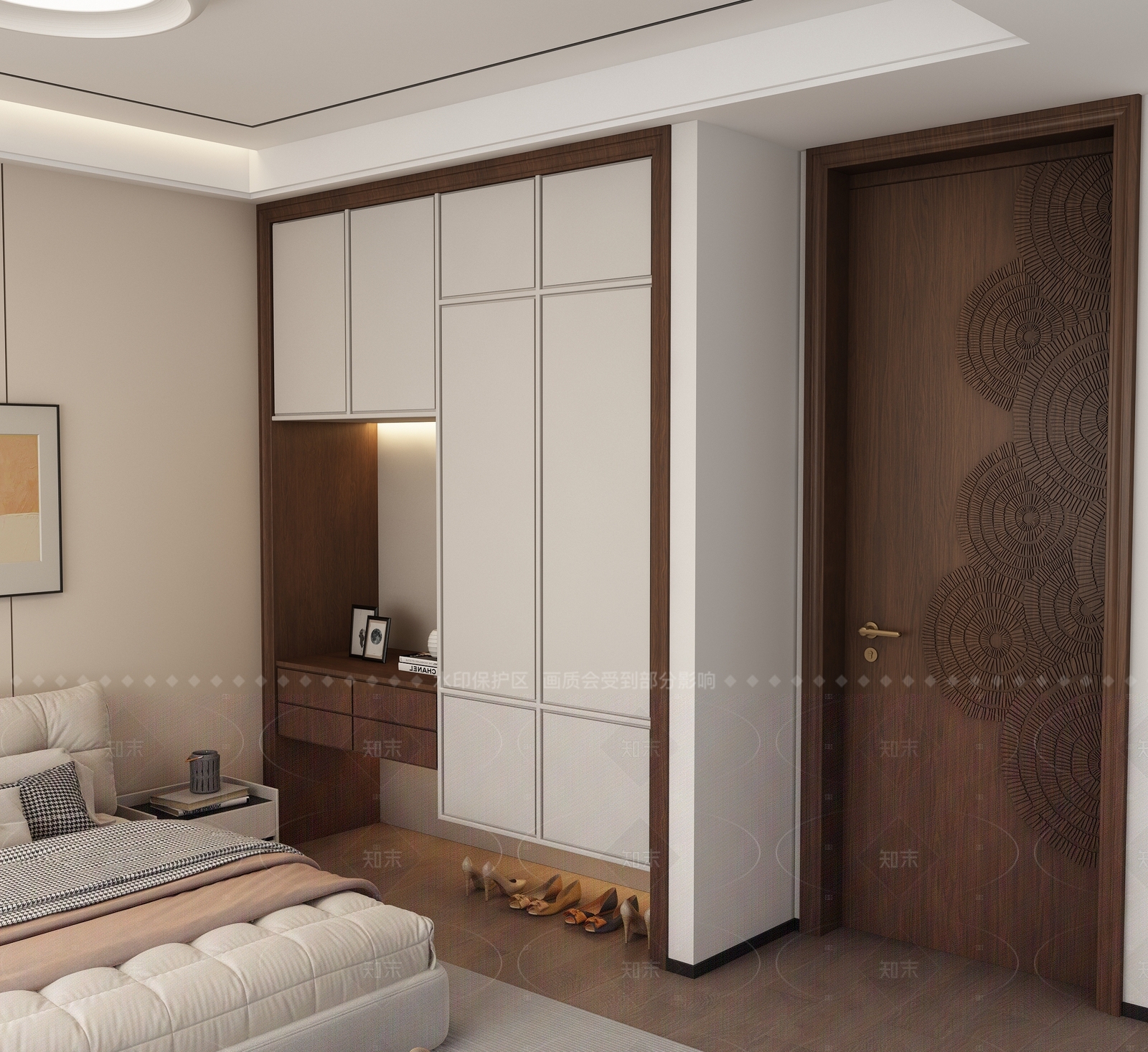现代衣柜3D模型下载【ID:1208320100】