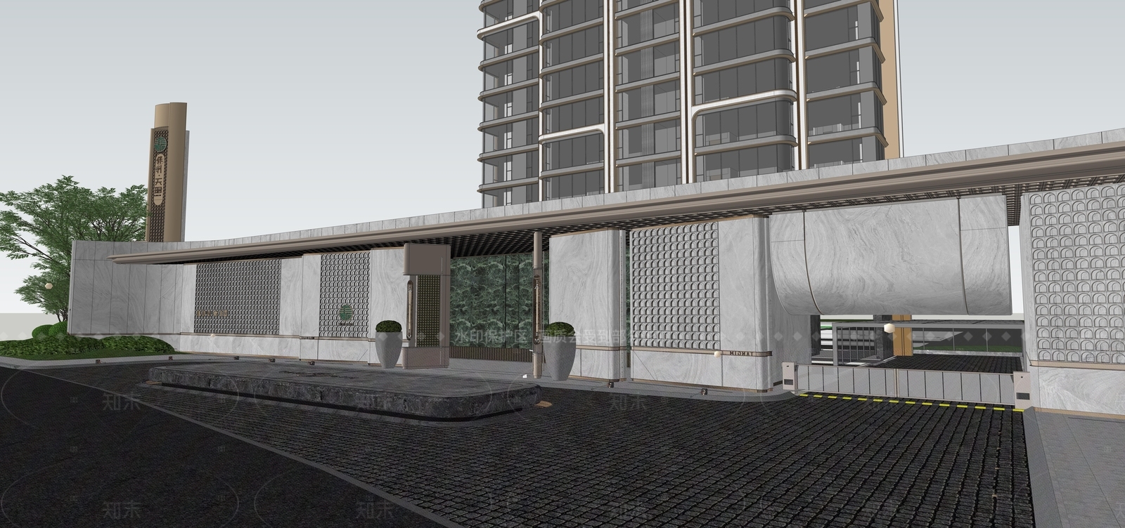 现代其他公共建筑SU模型下载【ID:1208322033】